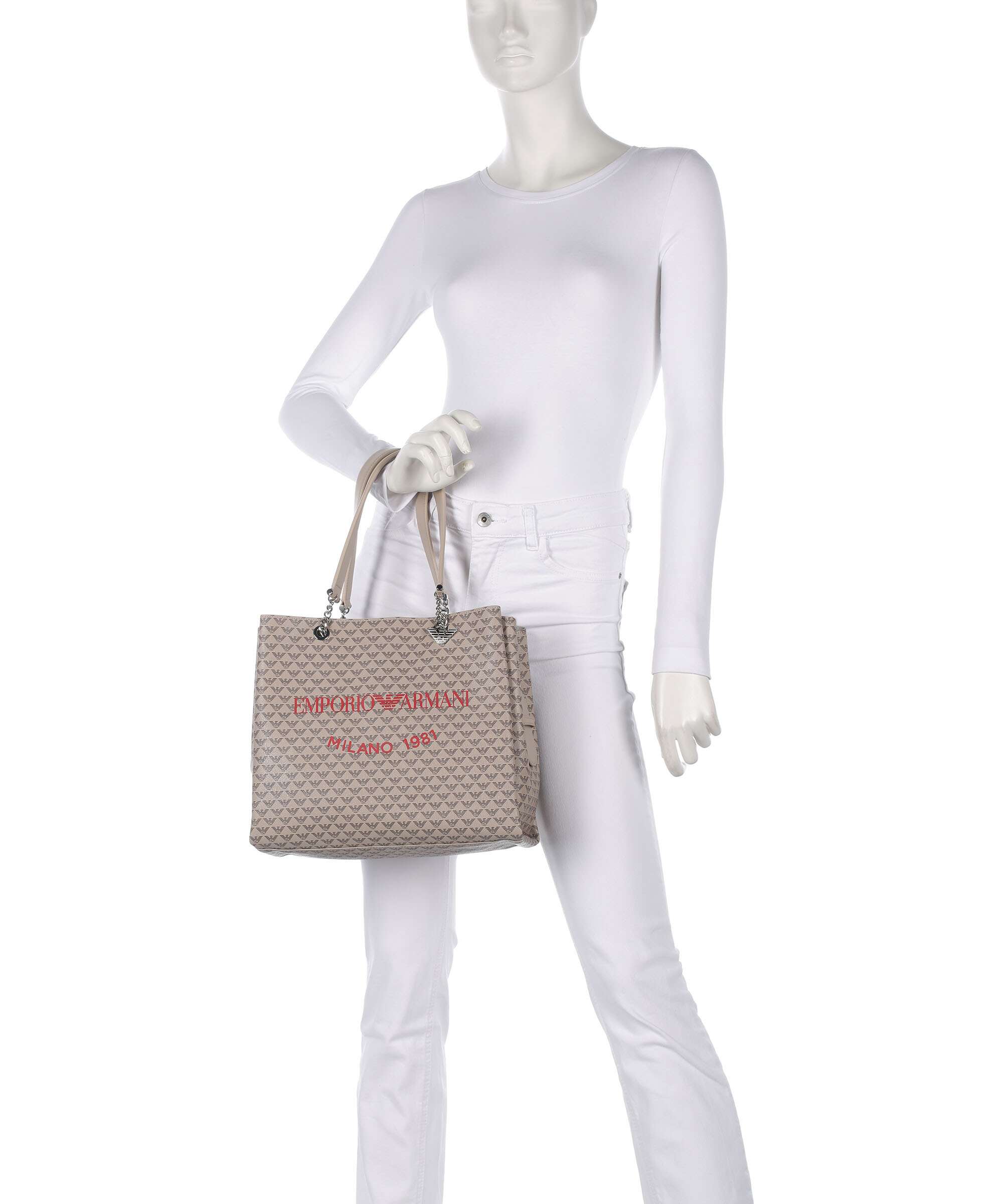 Emporio Armani Annie Boodschappentas ecru/moro/rosso - Image 3