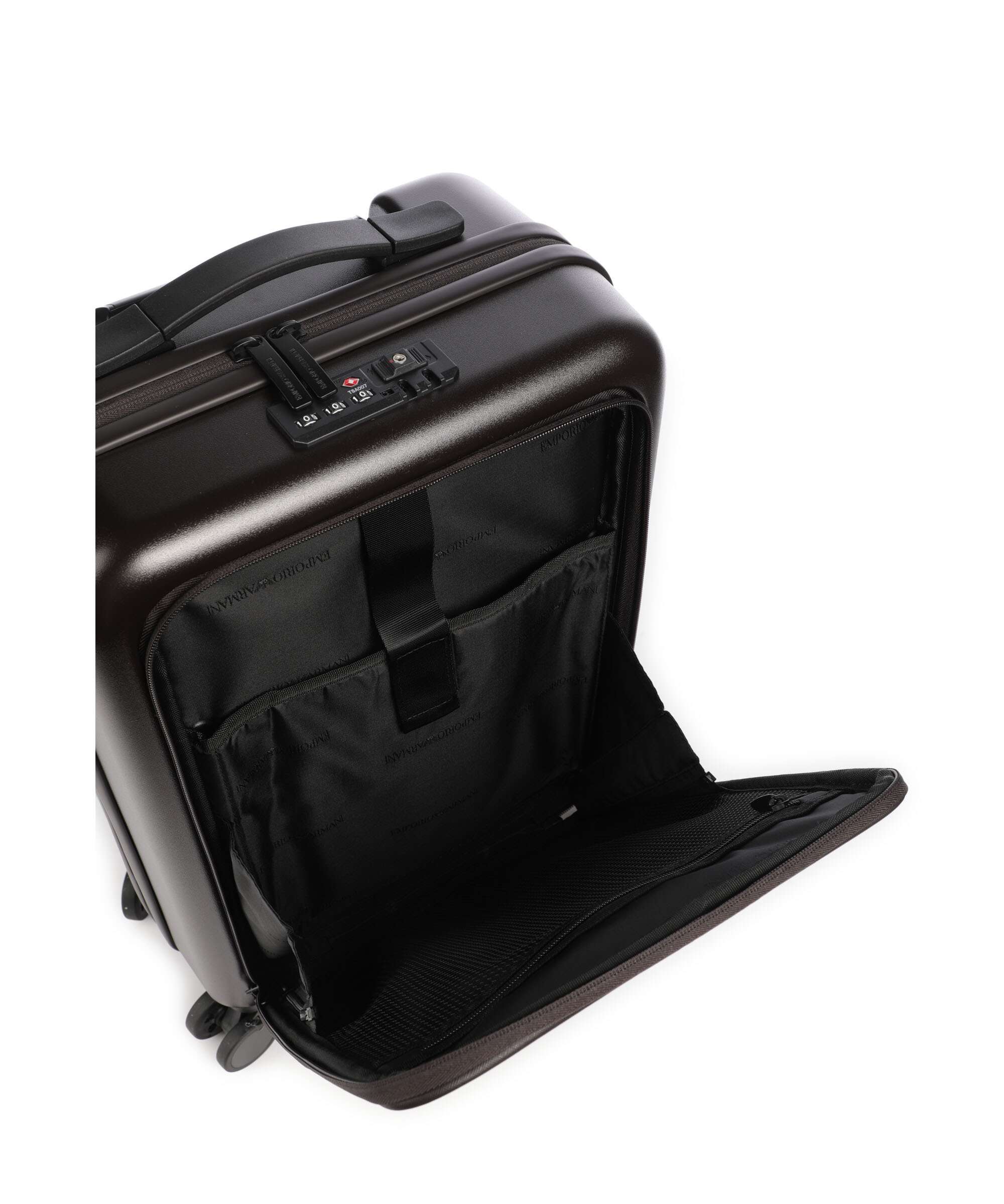Emporio Armani Business Regenerated Trolley (4 wielen) ebony - Image 4