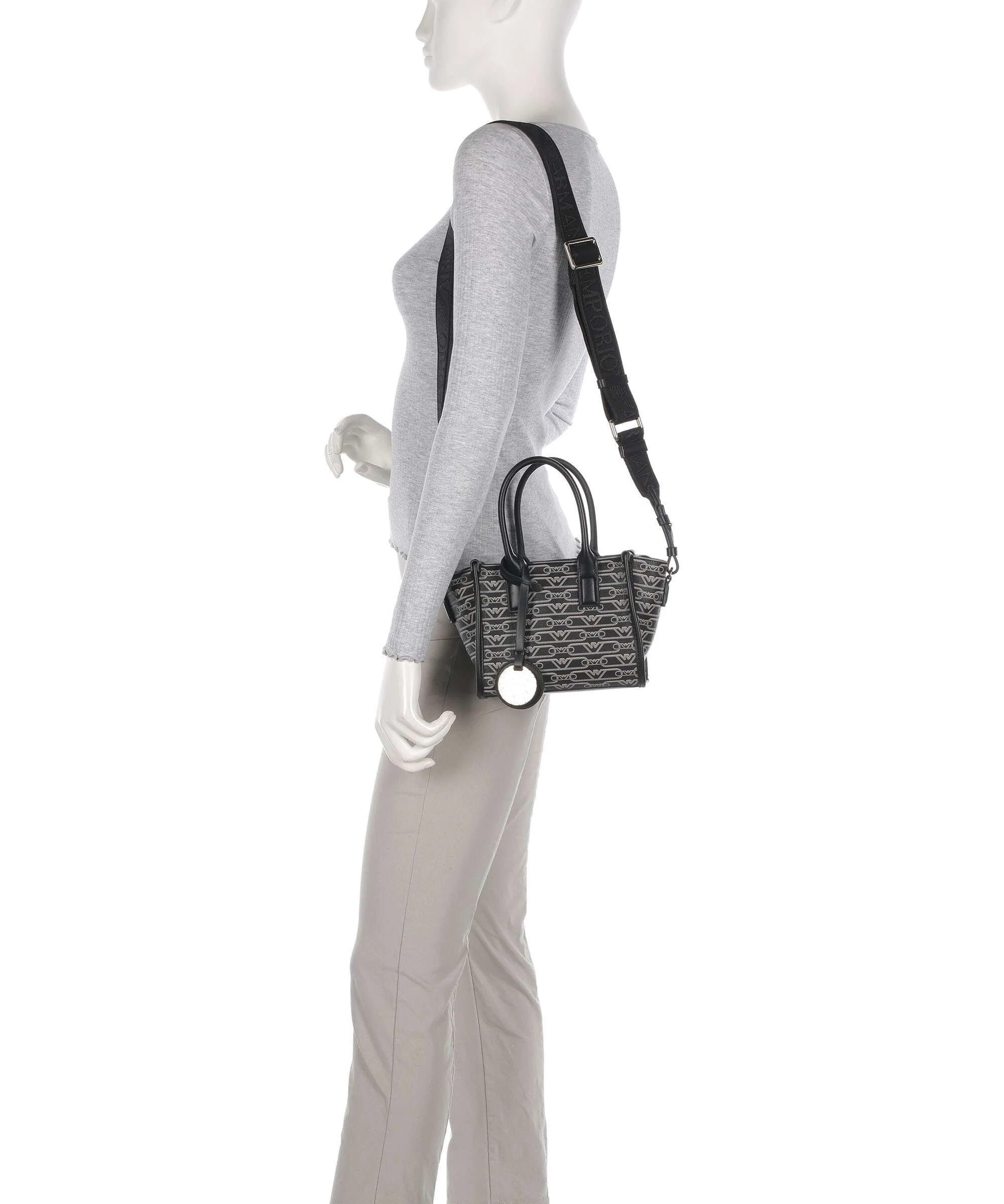 Emporio Armani La Gio Crossbody tas nero/ecru - Image 4