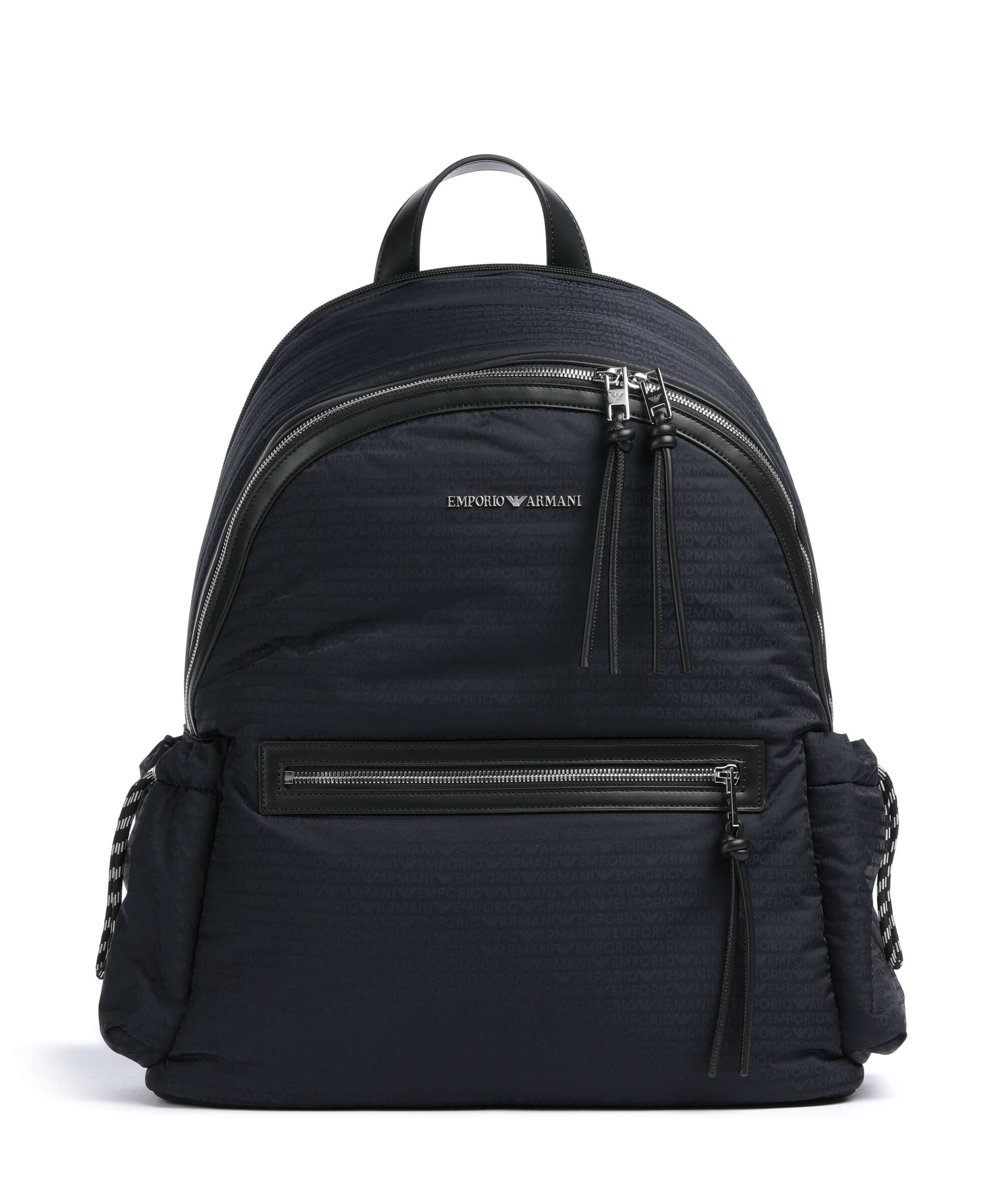 Emporio Armani Monogram Rugzak iconico blu navy