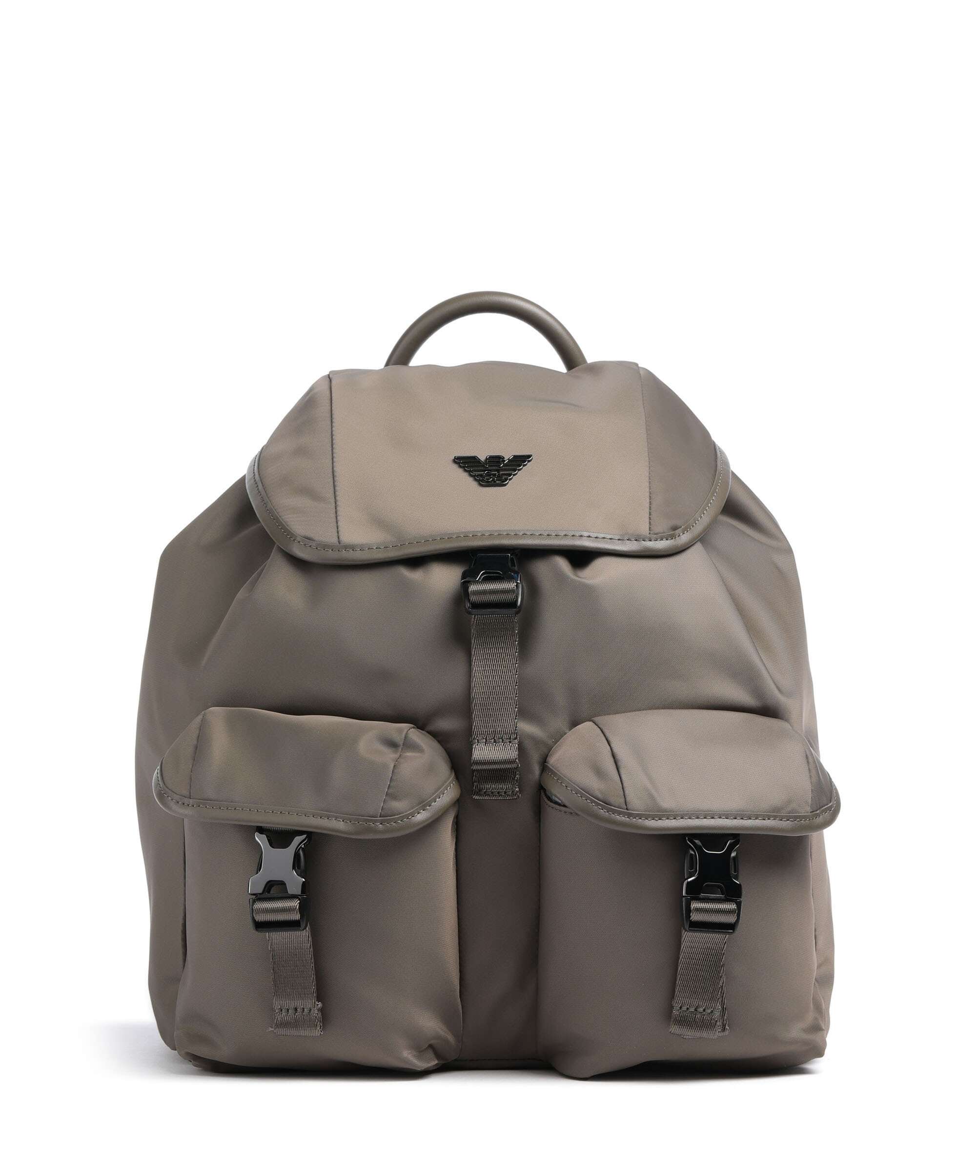 Emporio Armani Recycled Nylon Rugzak major brown