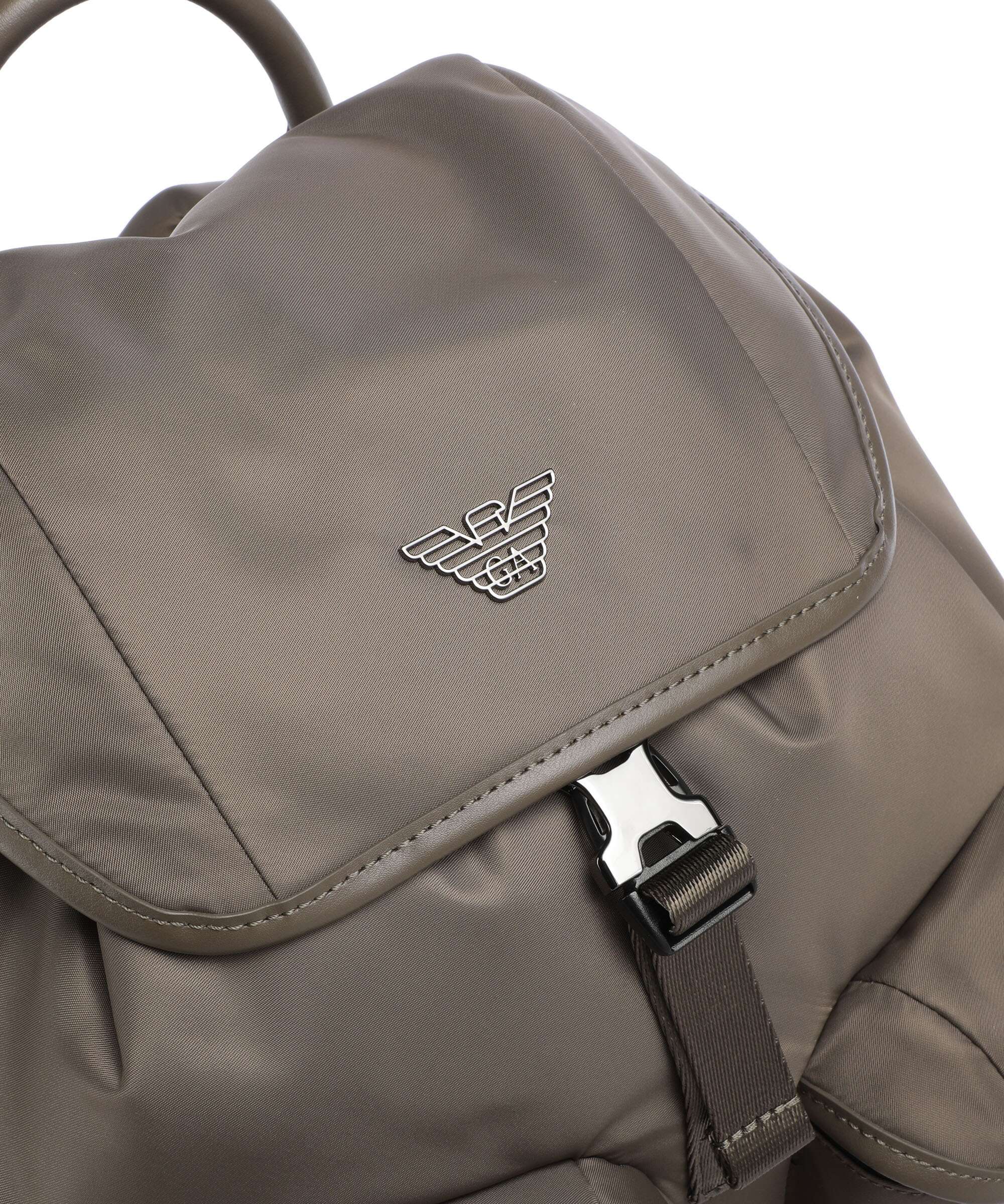 Emporio Armani Recycled Nylon Rugzak major brown - Image 4