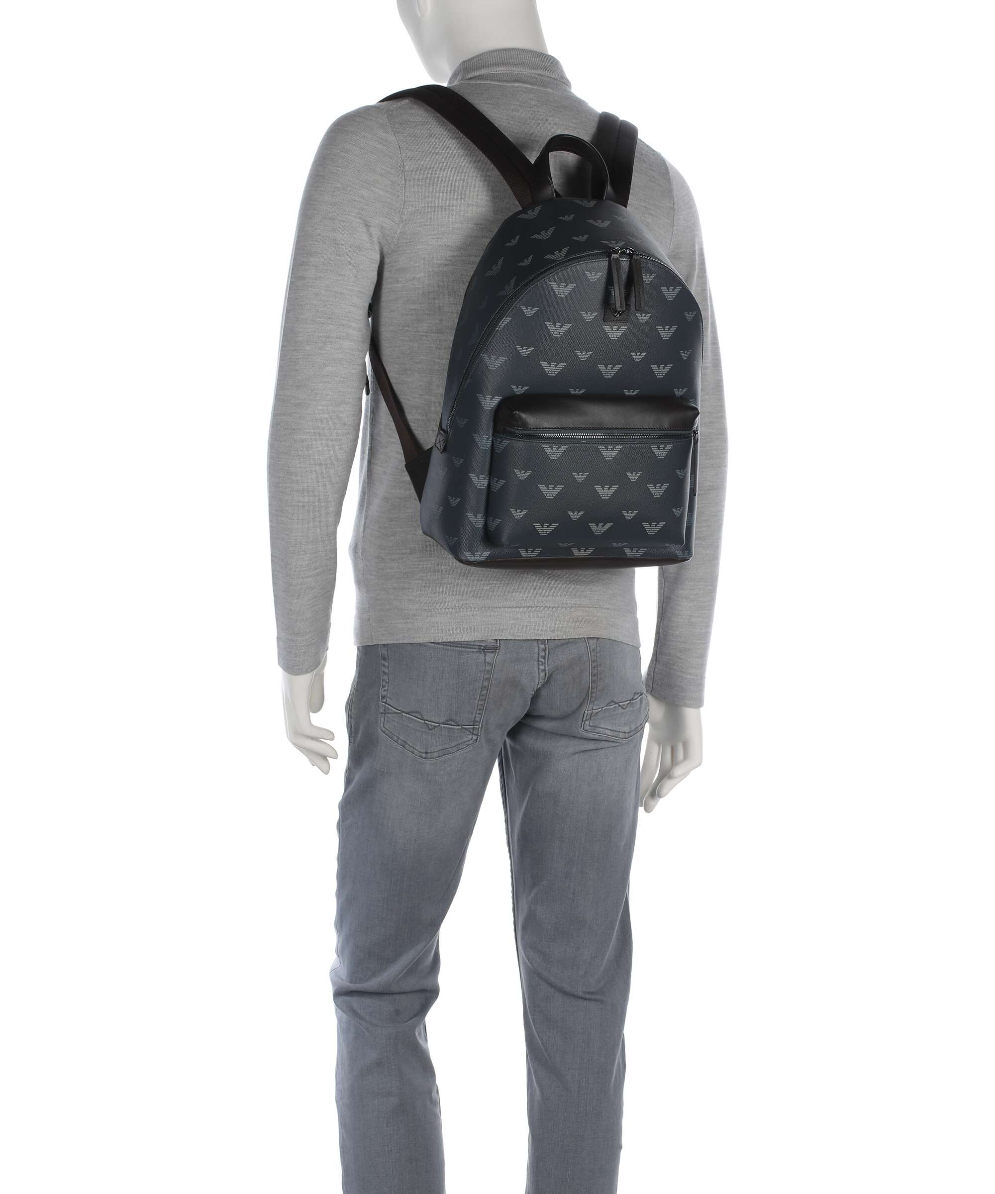Emporio Armani Special Minorca Rugzak blu/eagle all over - Image 3