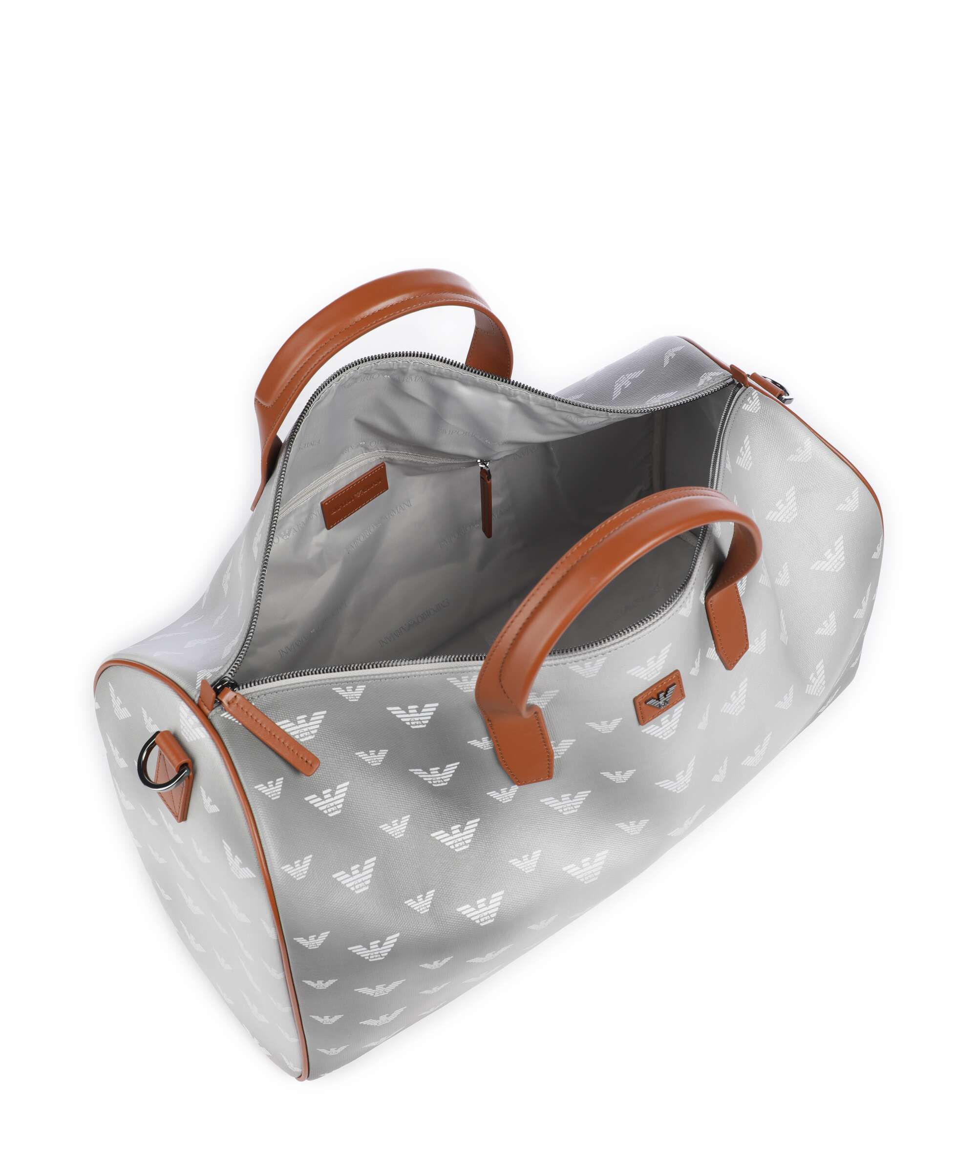 Emporio Armani Special Minorca Weekendtas grey/eagle allover - Image 5