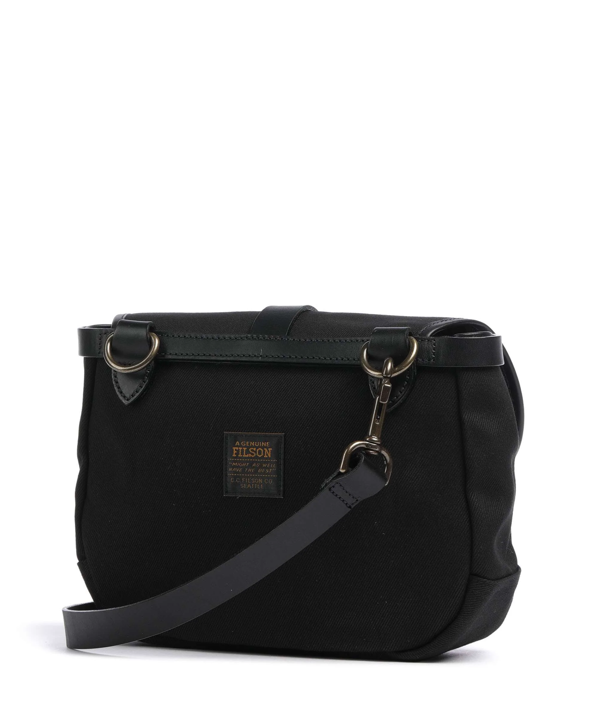 Filson Rugged Twill Crossbody tas black - Image 2