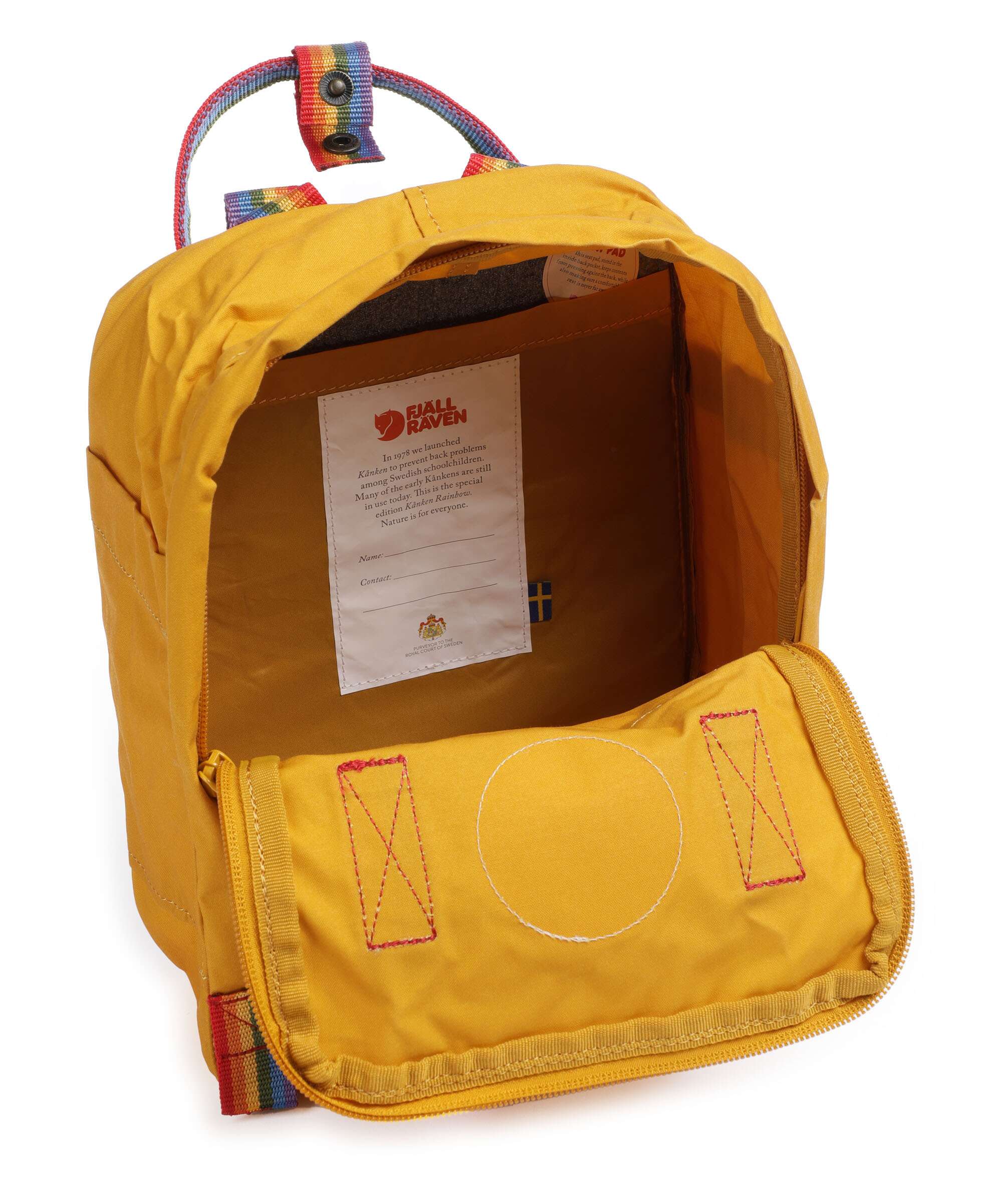 Fjällräven Kånken Rainbow Mini Rugzak ochre/rainbow - Image 5