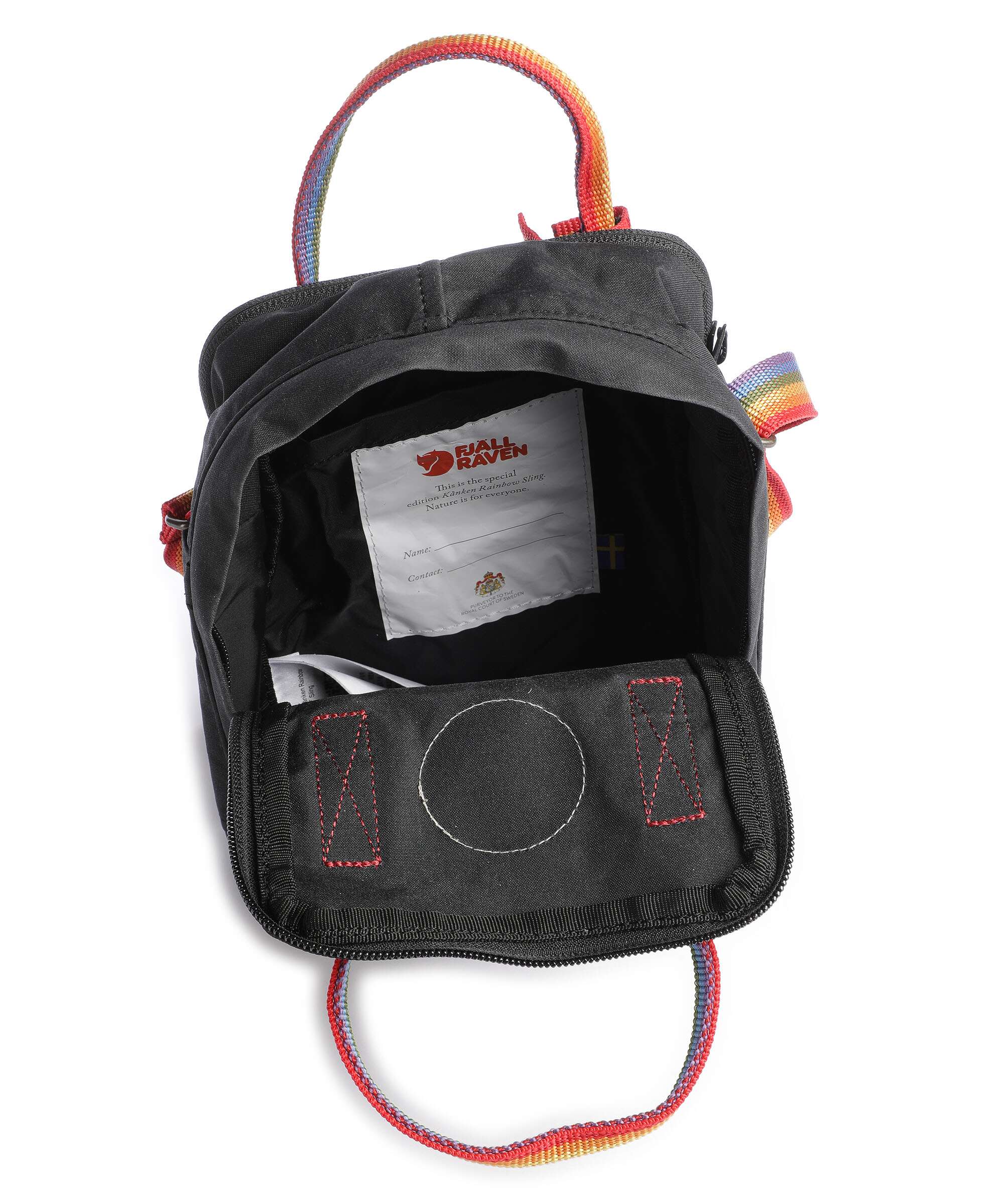 Fjällräven Kånken Sling Crossbody tas black/rainbow - Image 5