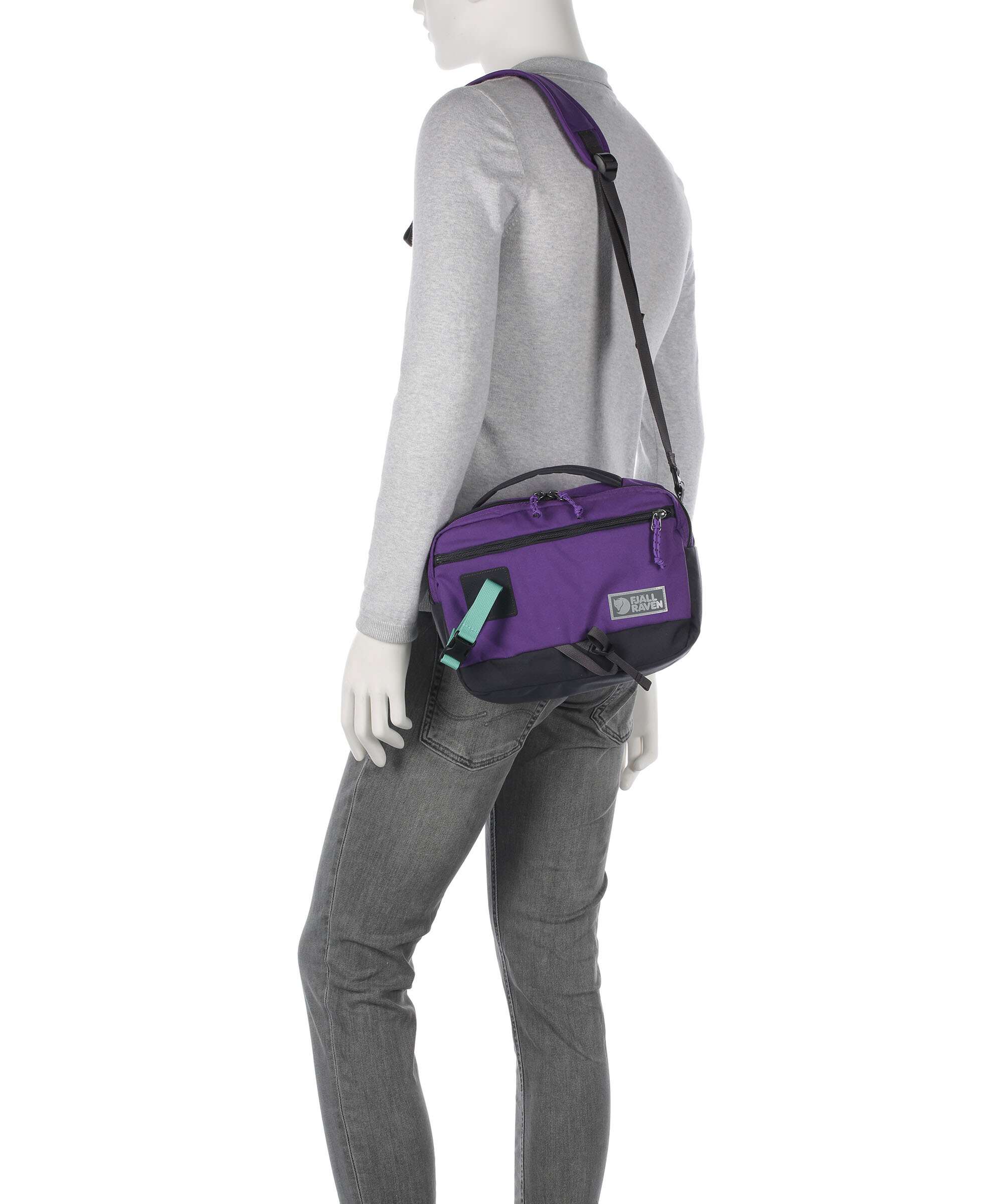Fjällräven Vardag 6 Crossbody tas violette/coal black - Image 4