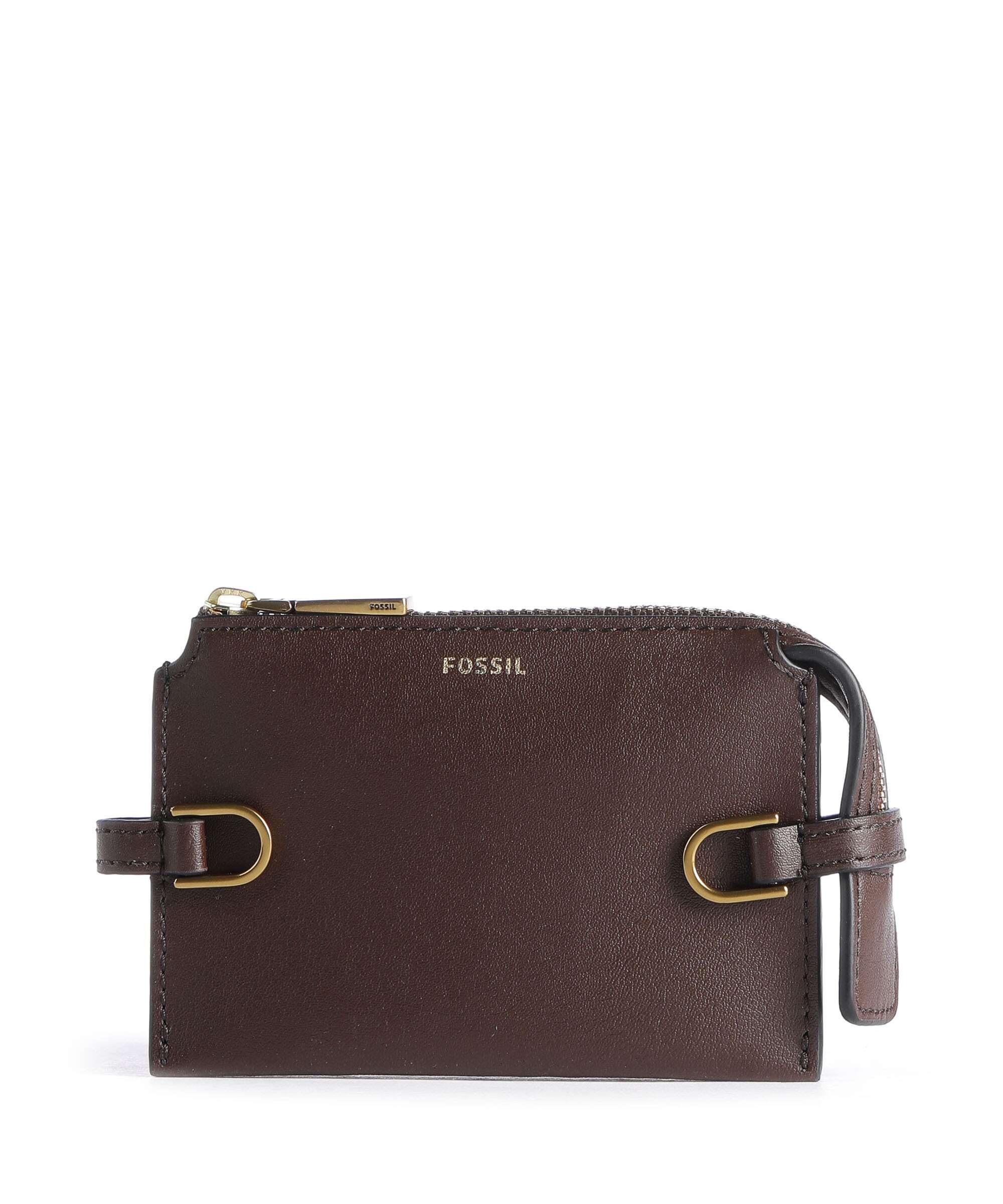 Fossil Kier Creditcardhouder dunkelbraun