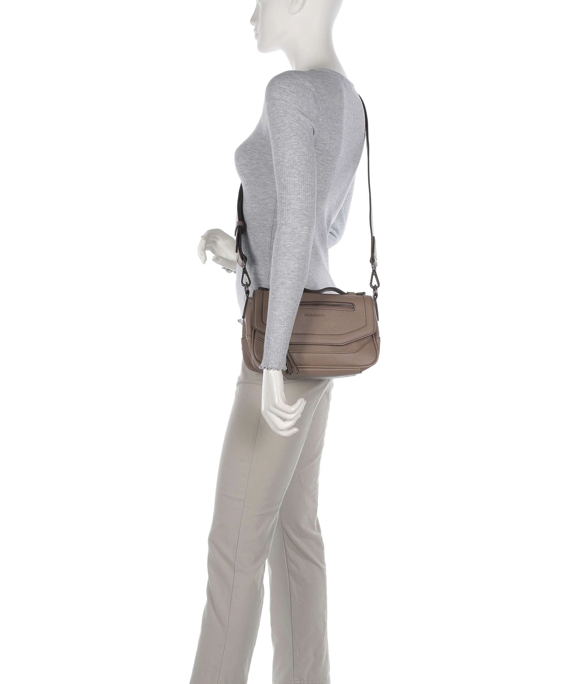 FredsBruder Bestie Crossbody tas dark taupe - Image 3