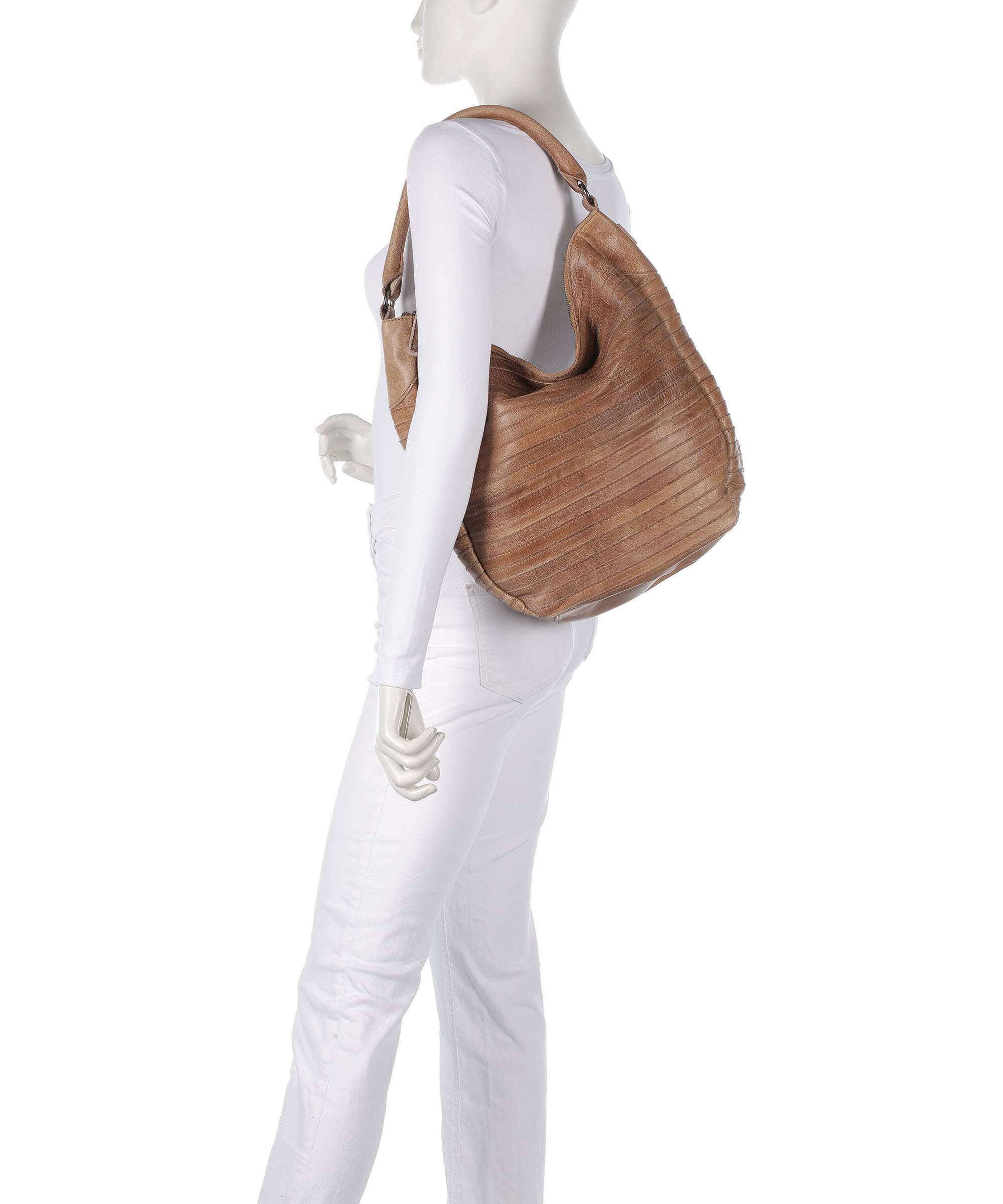 FredsBruder Bestseller Gürteltier S Hobo tas caramel - Image 3