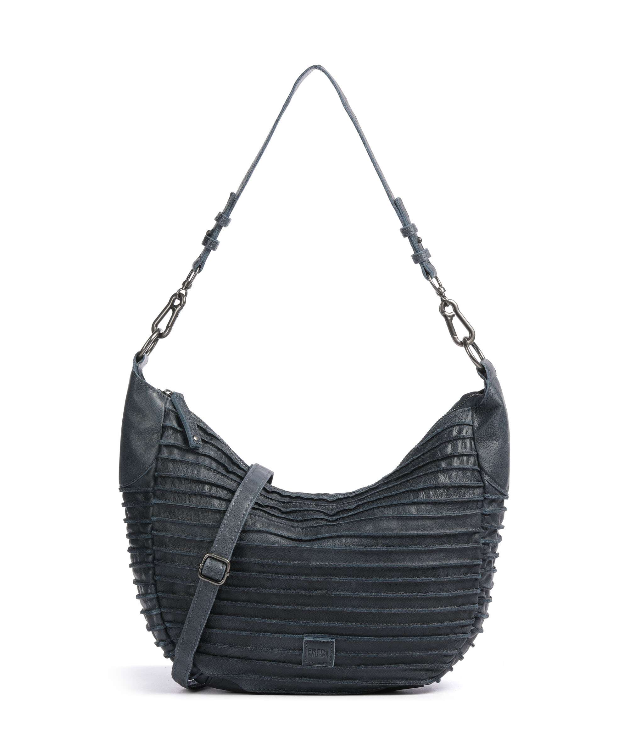 FredsBruder Bestseller Riffel Flowow Hobo tas dusty blue