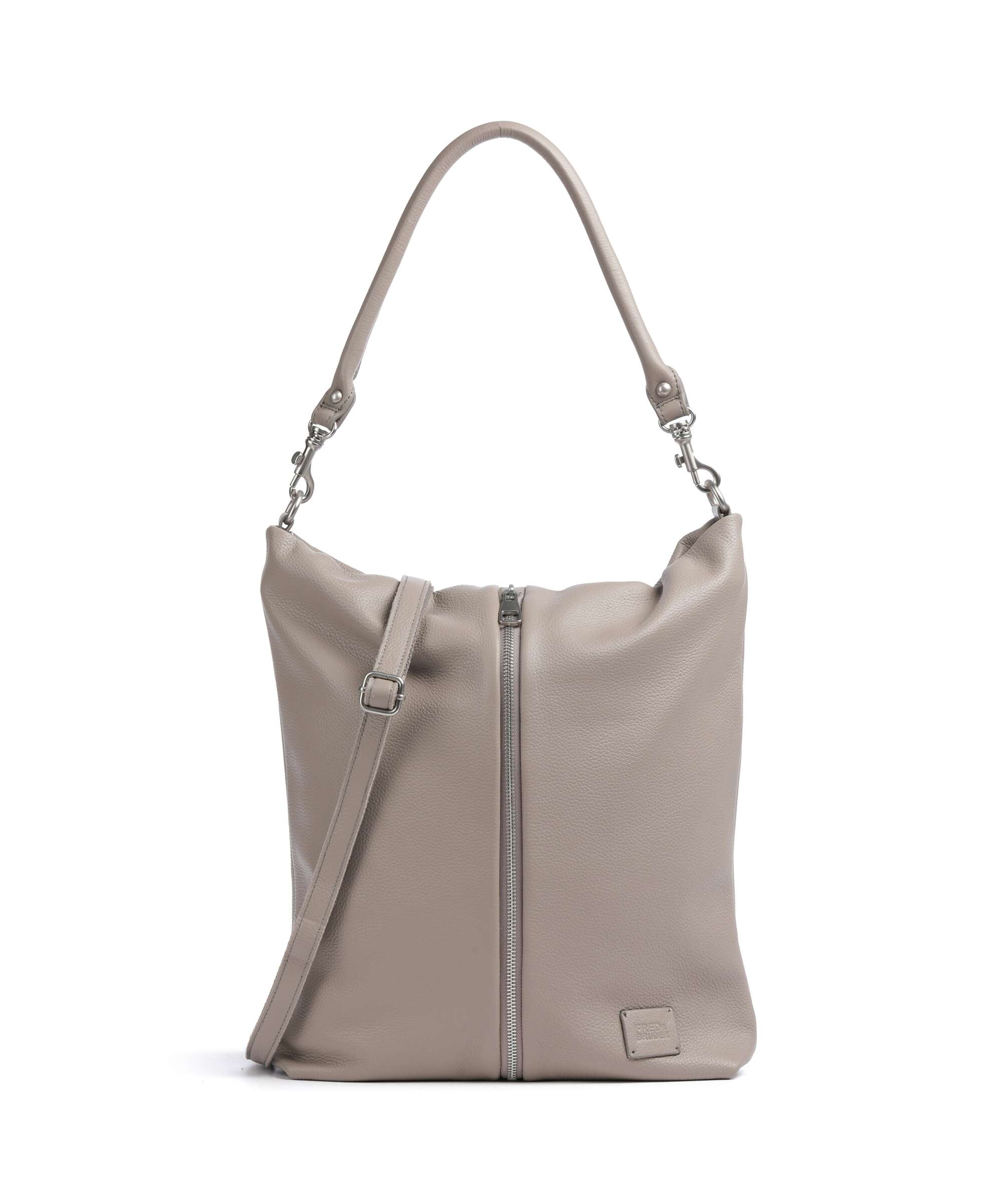 FredsBruder Feeling Good Zip Hobo tas warm grey