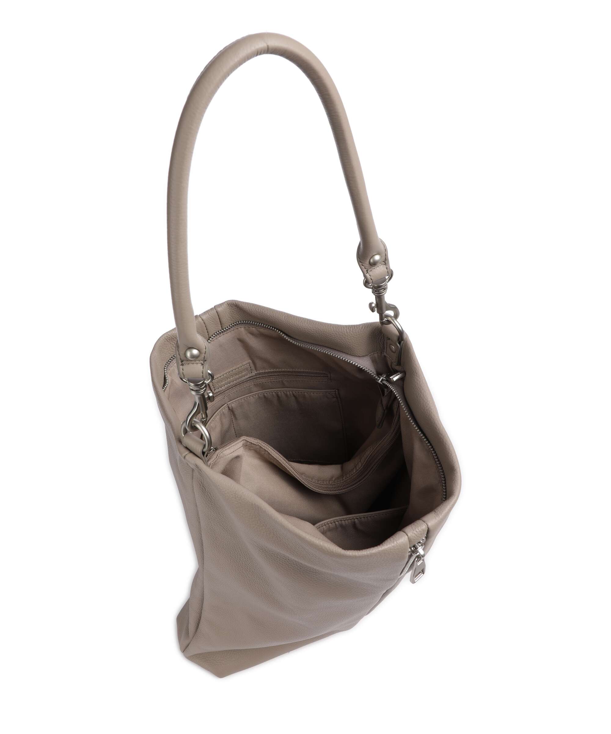 FredsBruder Feeling Good Zip Hobo tas warm grey - Image 6