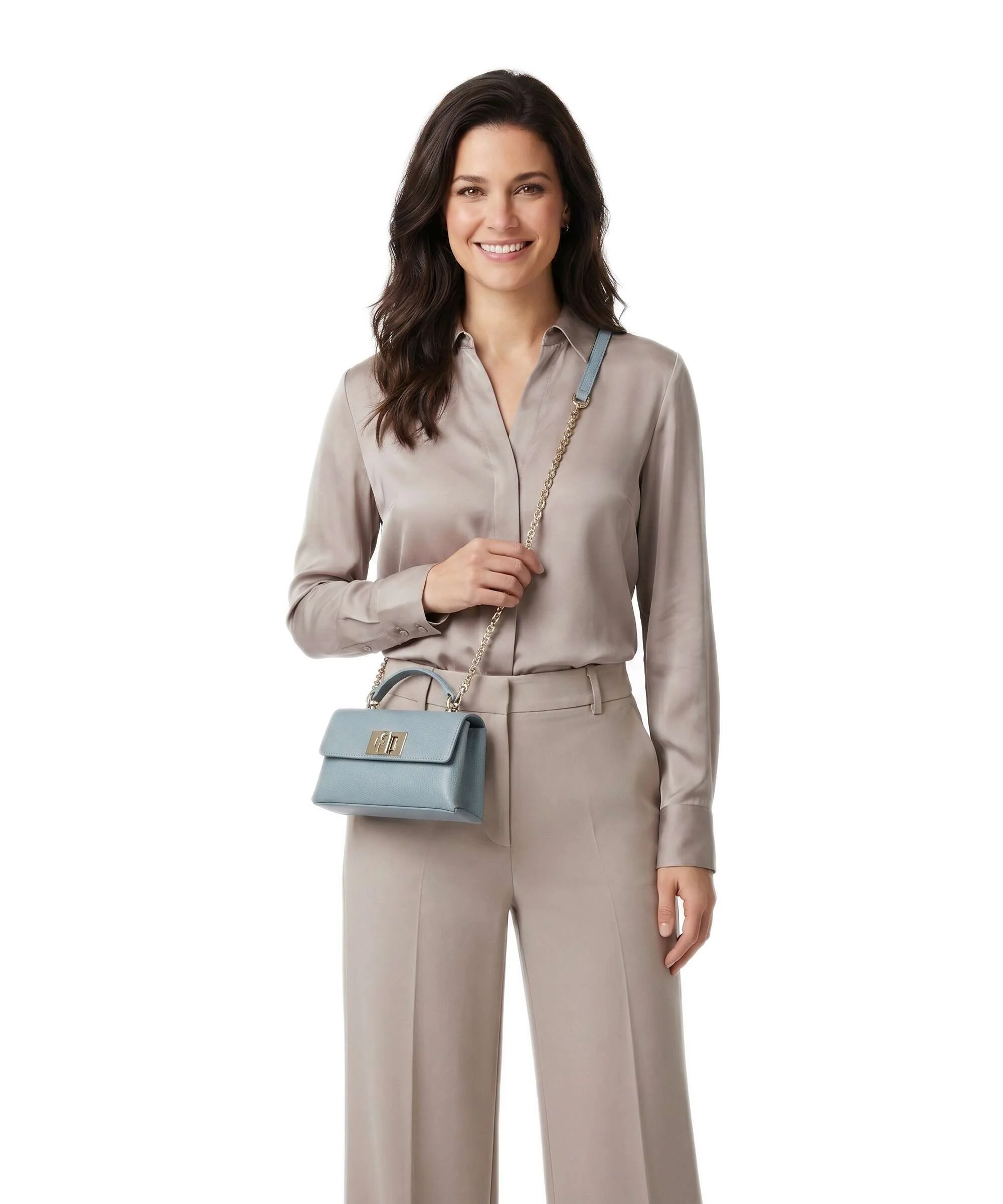 Furla 1927 Mini Crossbody tas cloud blue - Image 3