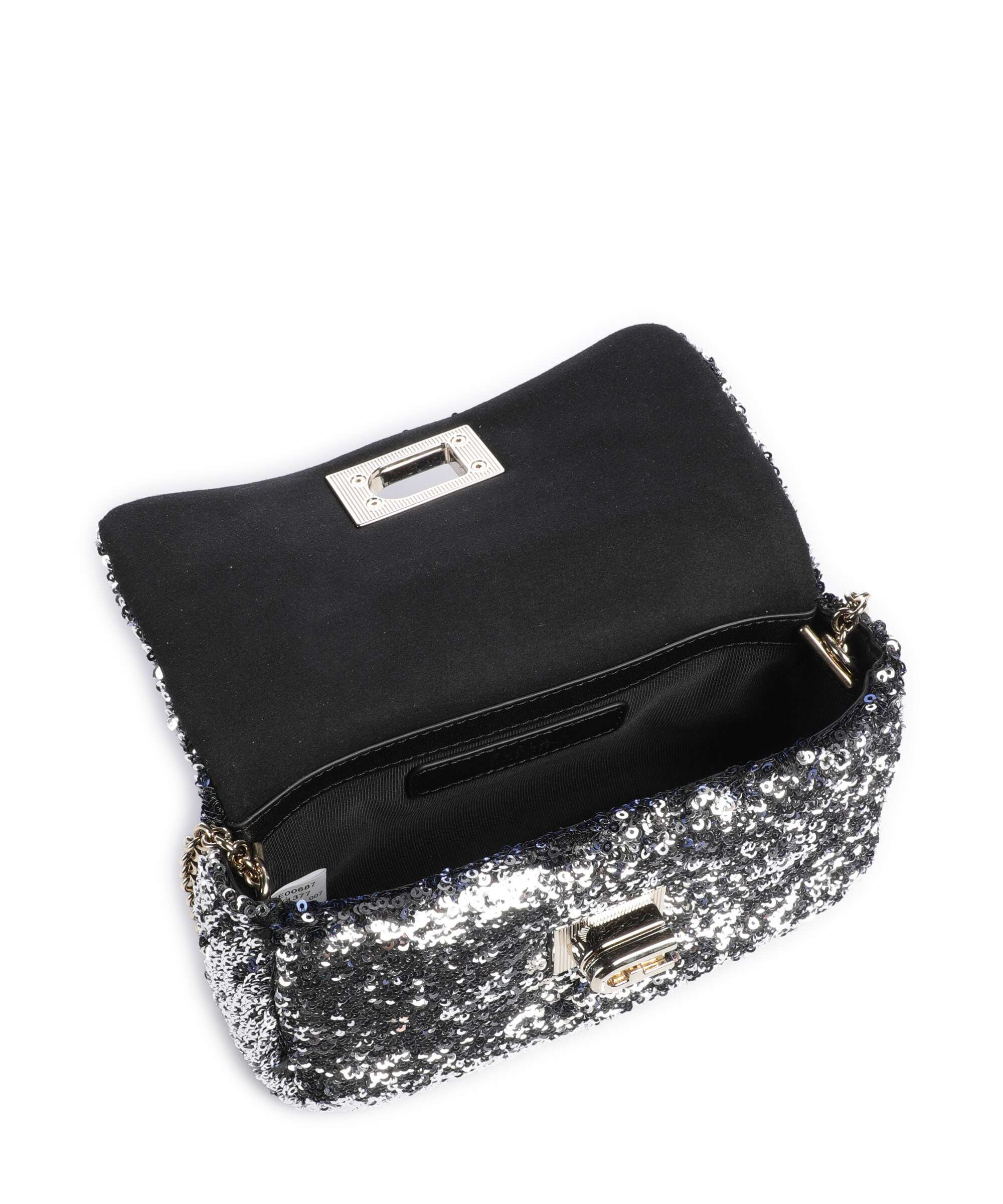 Furla 1927 Mini Soft Crossbody tas dark silver - Image 6