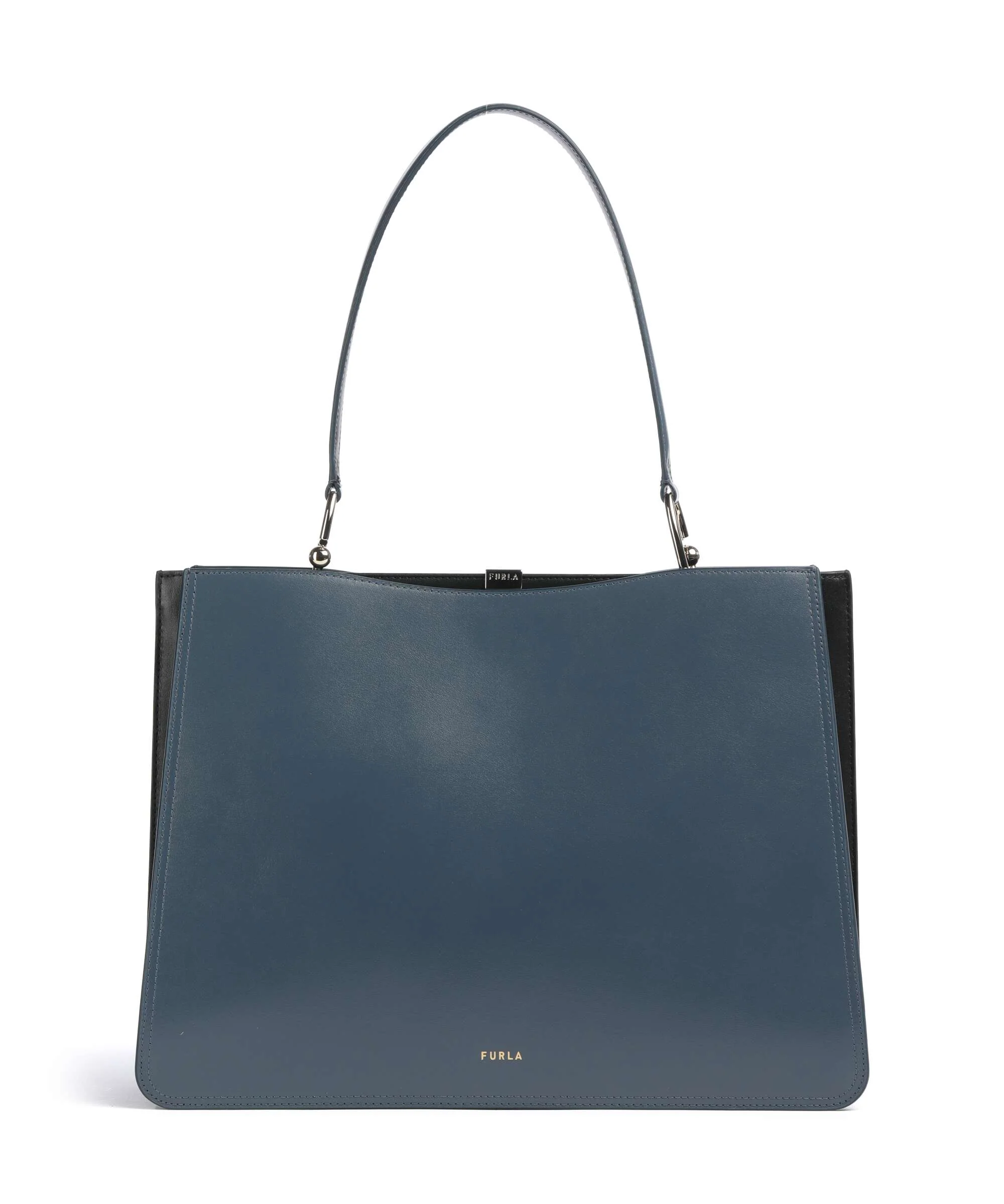 Furla Agata L Boodschappentas grigio blu/nero
