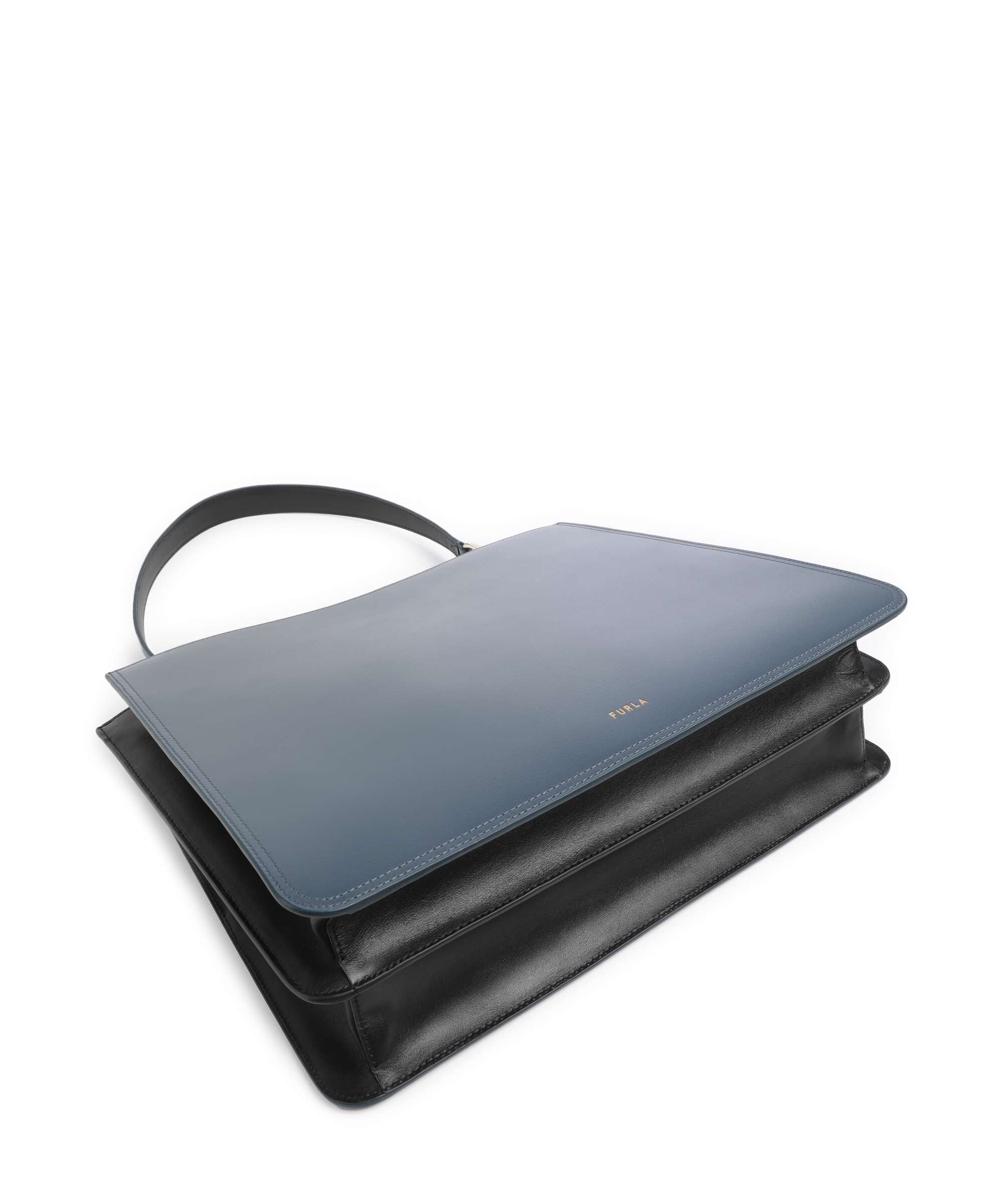 Furla Agata L Boodschappentas grigio blu/nero - Image 4