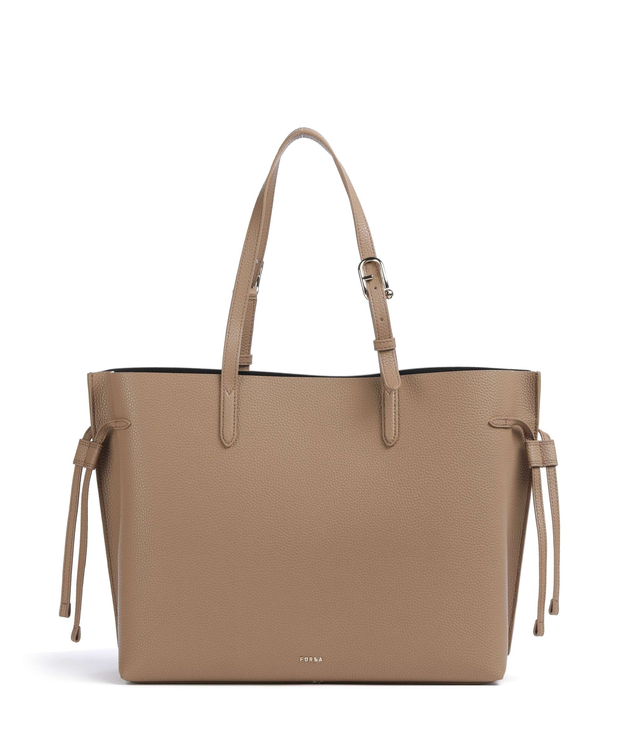 Furla Ava L Boodschappentas toffee/nero
