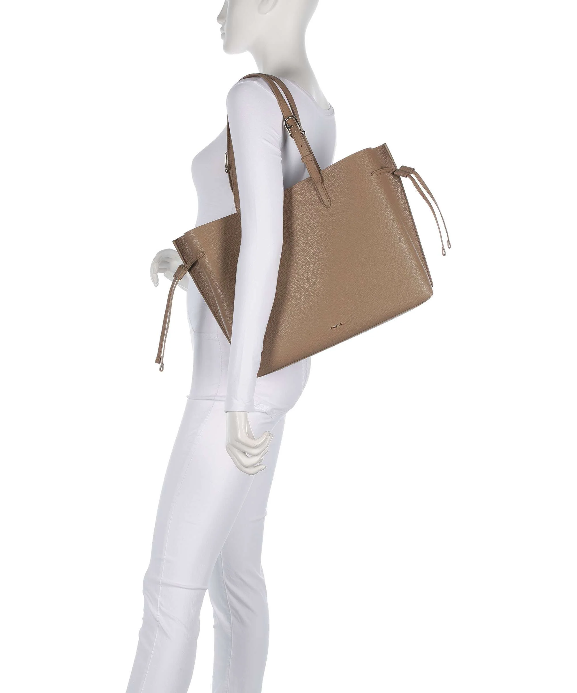 Furla Ava L Boodschappentas toffee/nero - Image 3