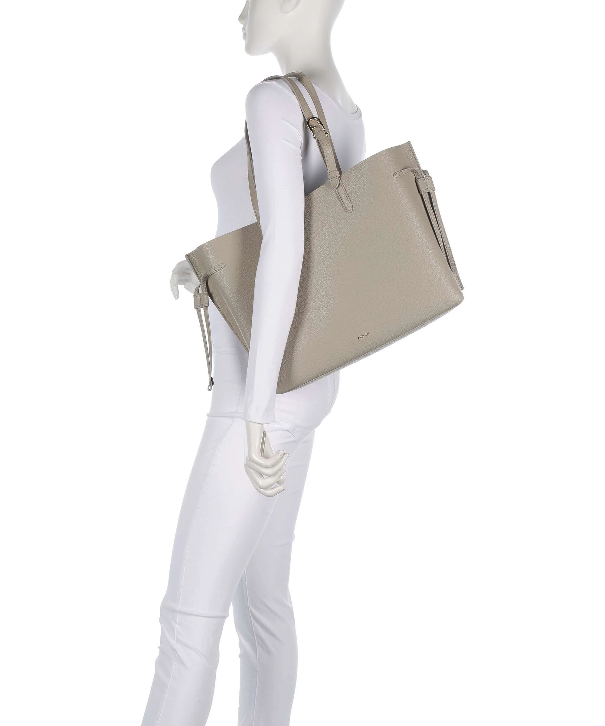 Furla Ava L Boodschappentas linen/urban gray - Image 3