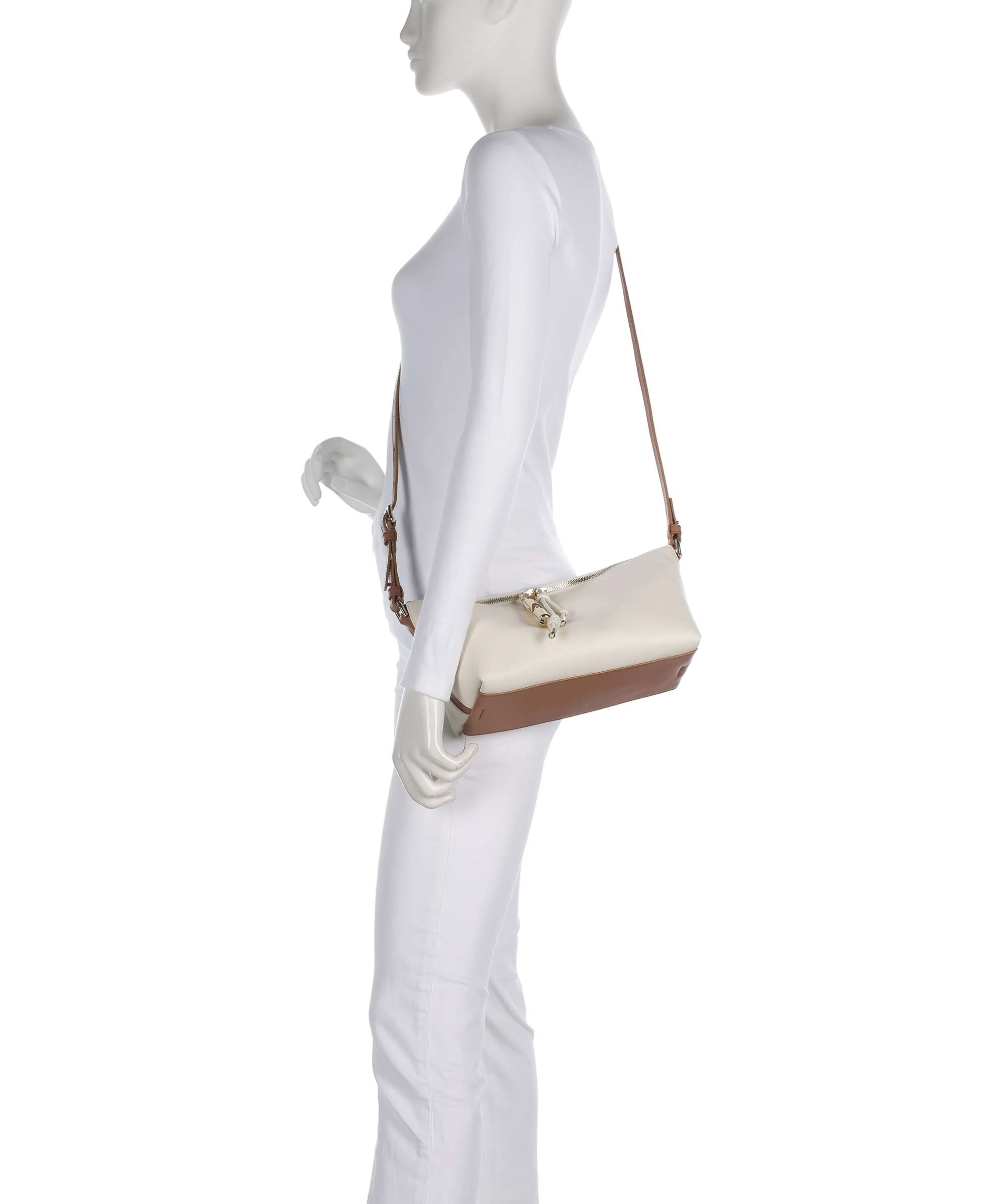 Furla Debby Mini Schoudertas panna/brandy - Image 4