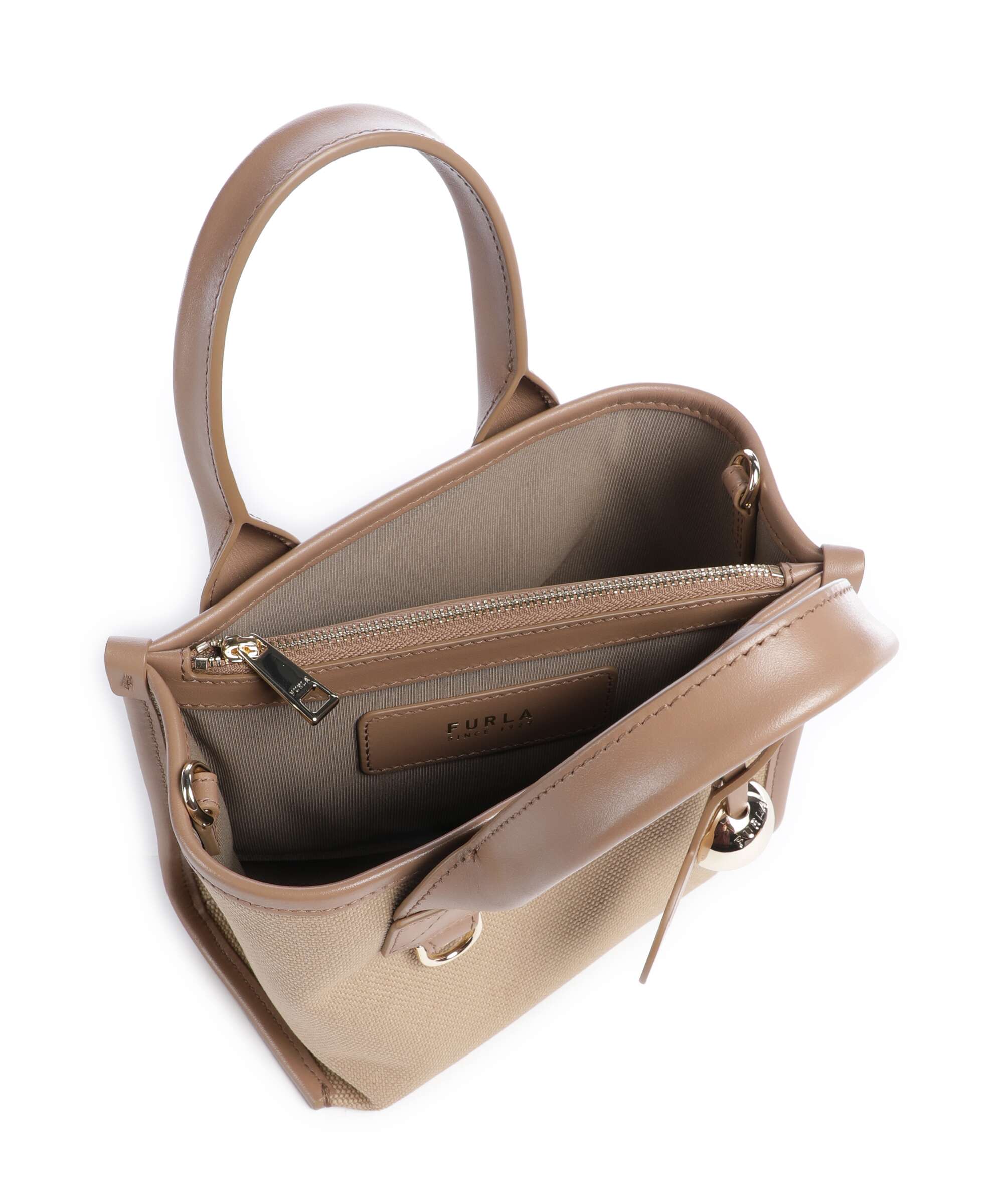 Furla Divide It Mini Handtas naturale/toffee - Image 6