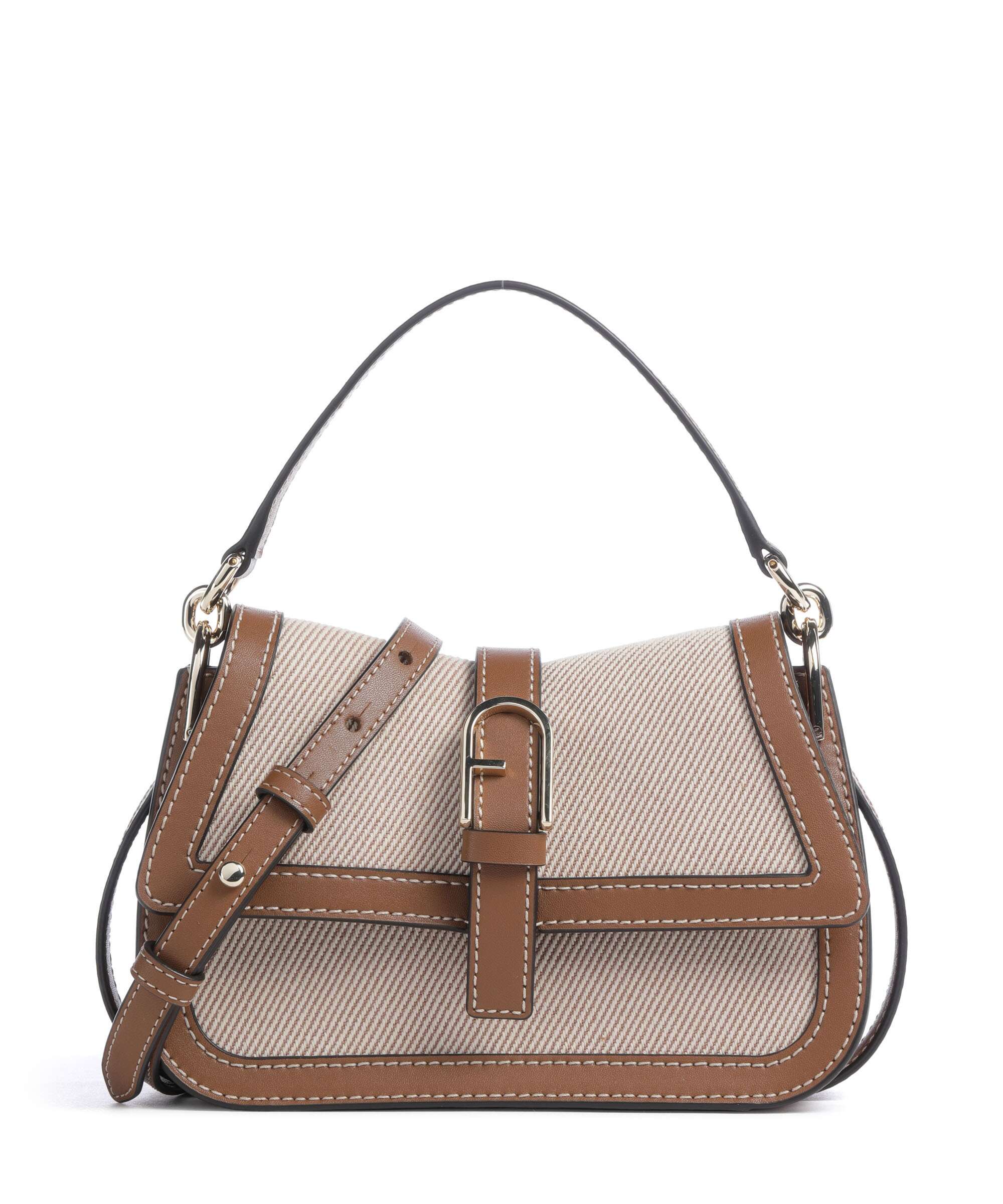 Furla Flow Mini Handtas toni cognac