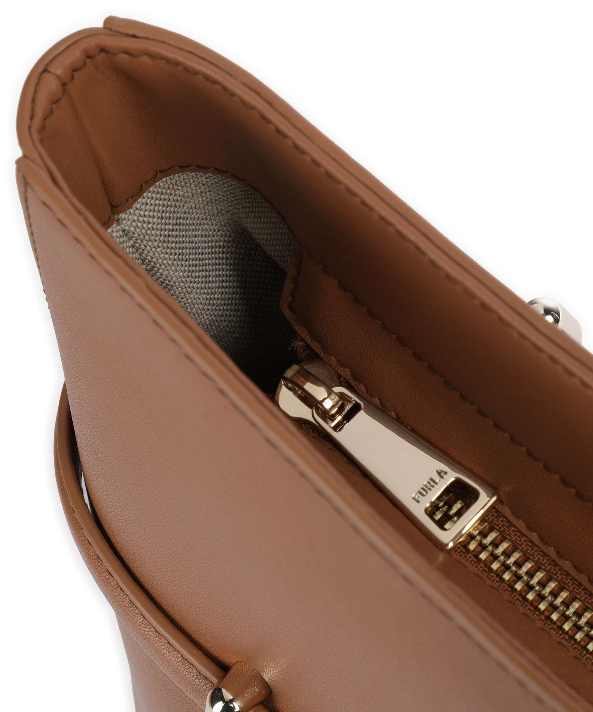 Furla Goccia L Boodschappentas brandy - Image 4