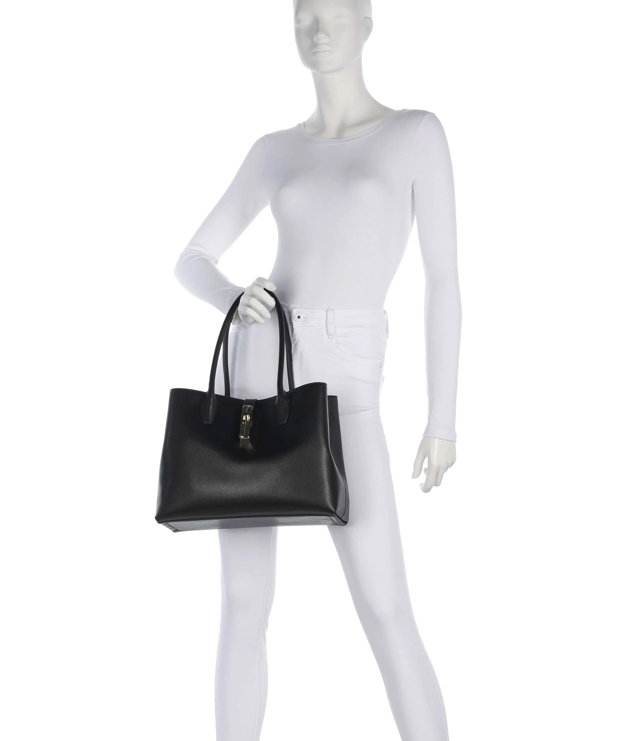 Furla Goccia M Boodschappentas nero - Image 3