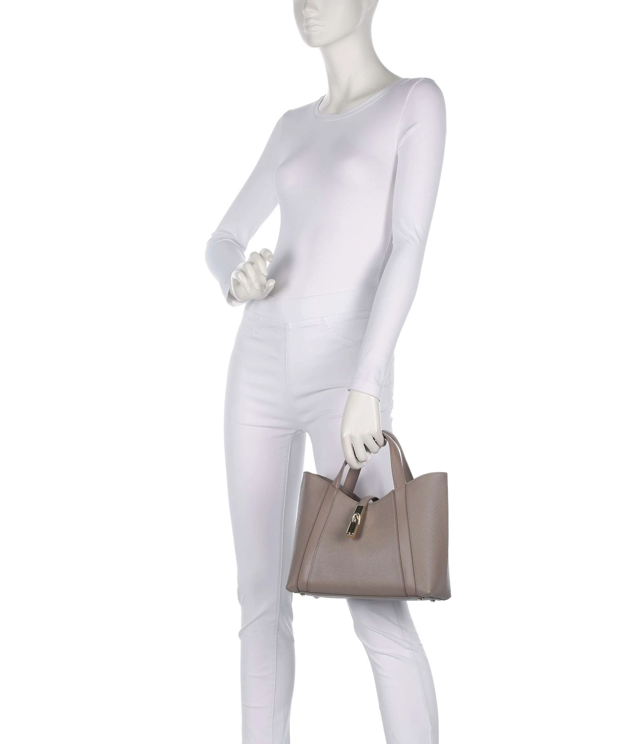 Furla Goccia S Handtas stucco gray/mauve - Image 3