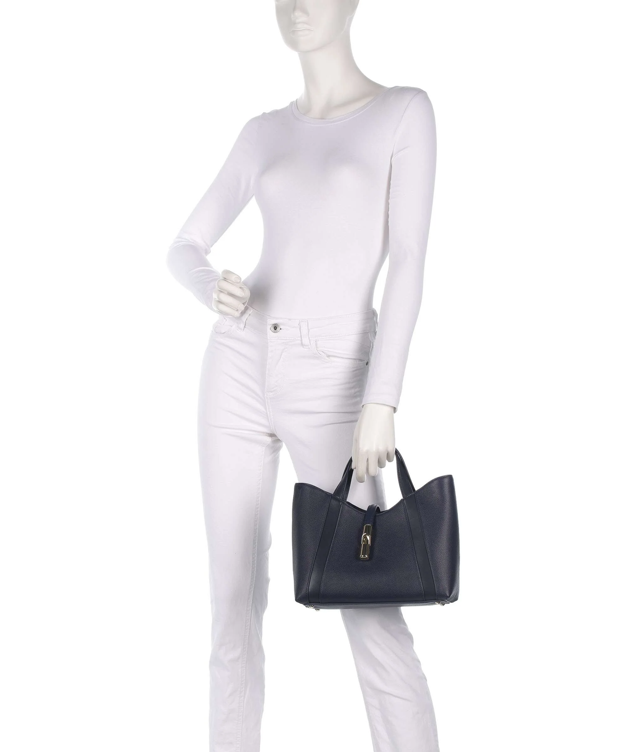Furla Goccia S Handtas blu reale - Image 3
