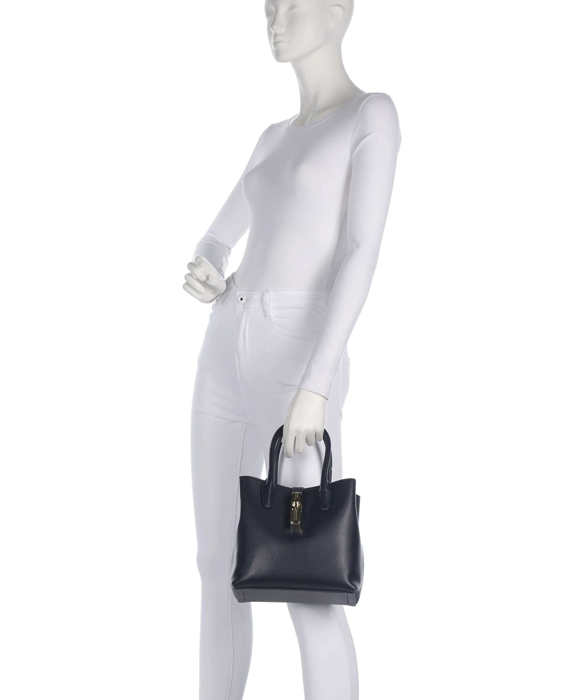 Furla Goccia S Handtas ink blue - Image 3