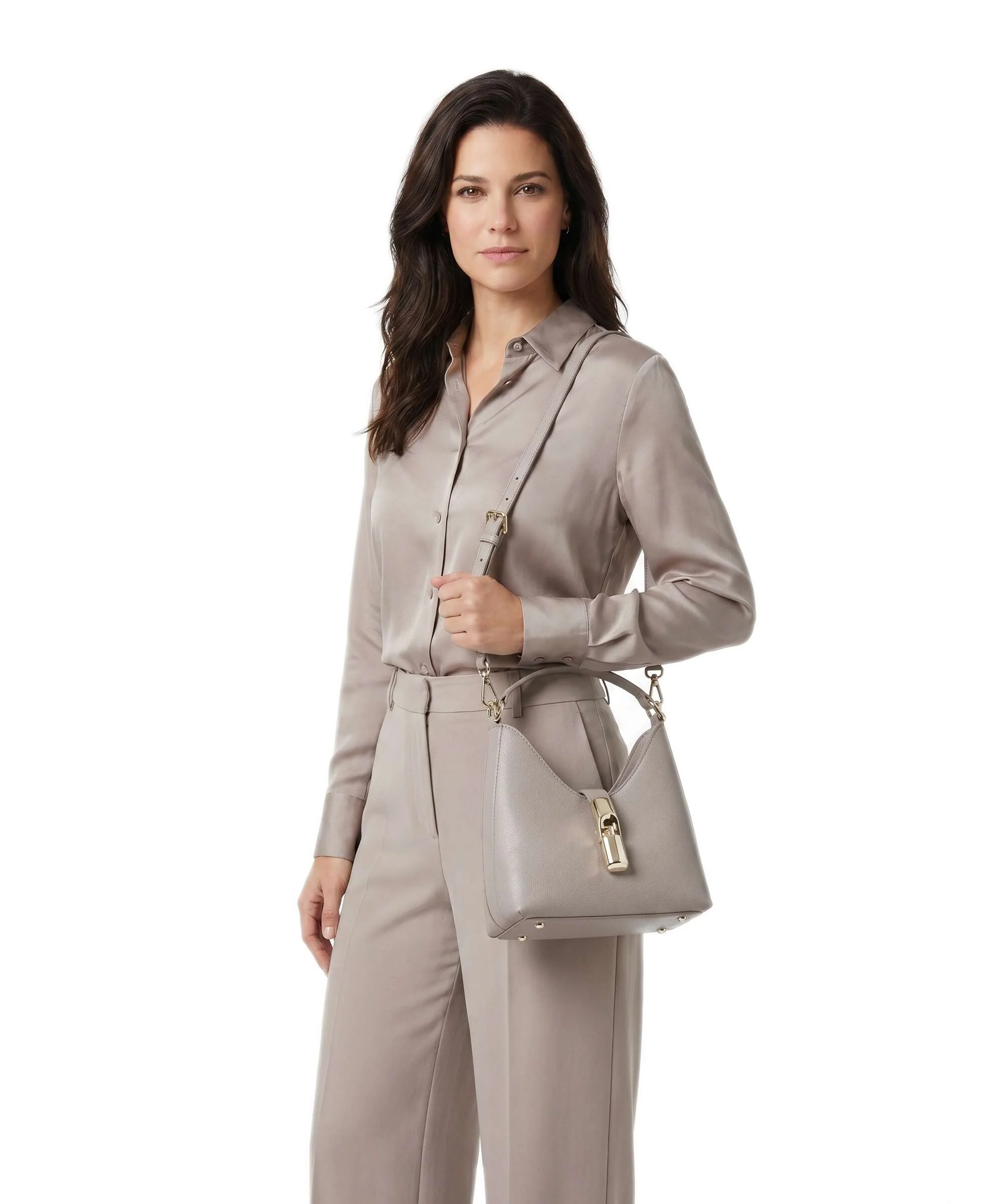 Furla Iride Mini Crossbody tas cachemire gray - Image 3