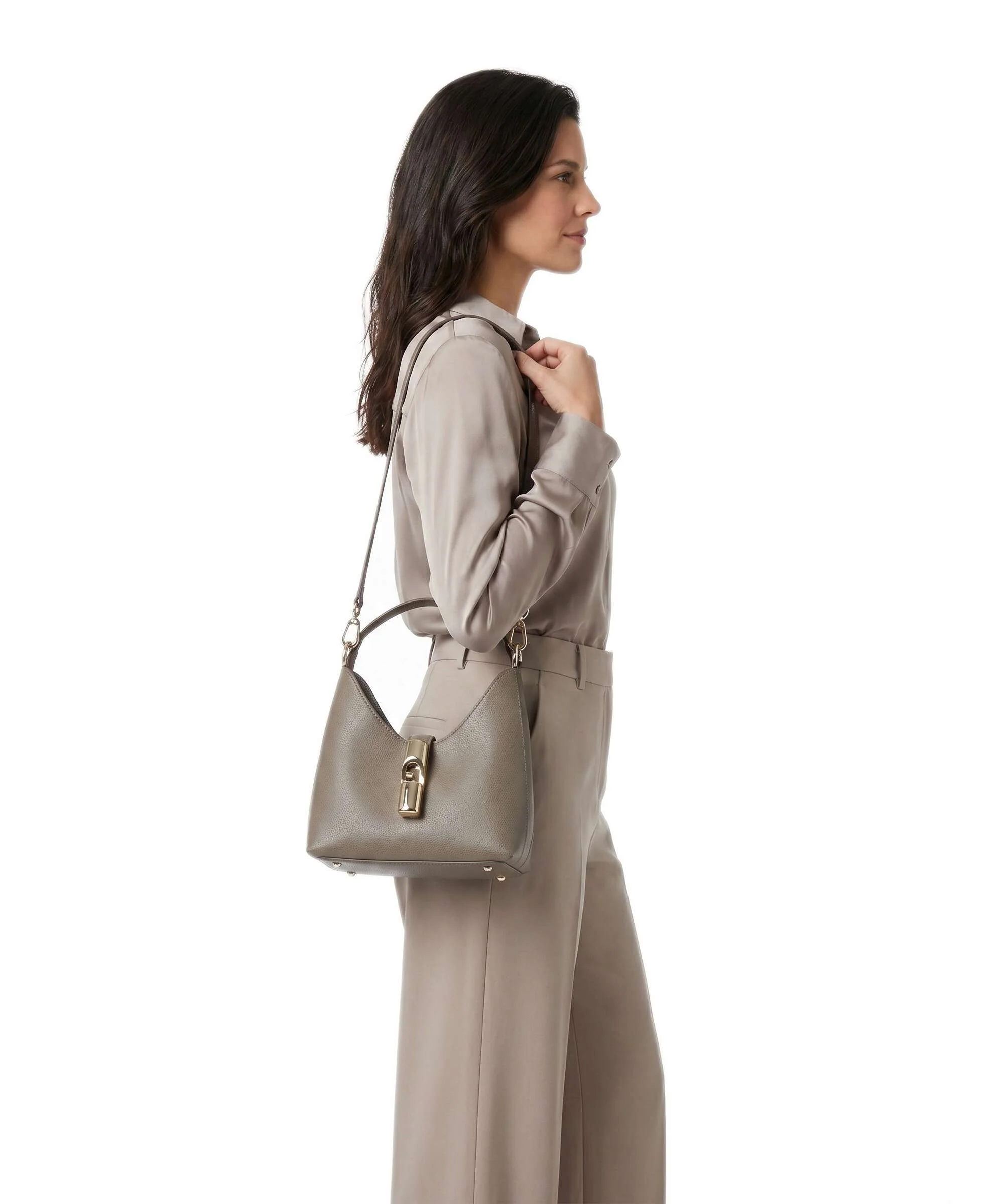 Furla Iride Mini Crossbody tas muddy gray - Image 3