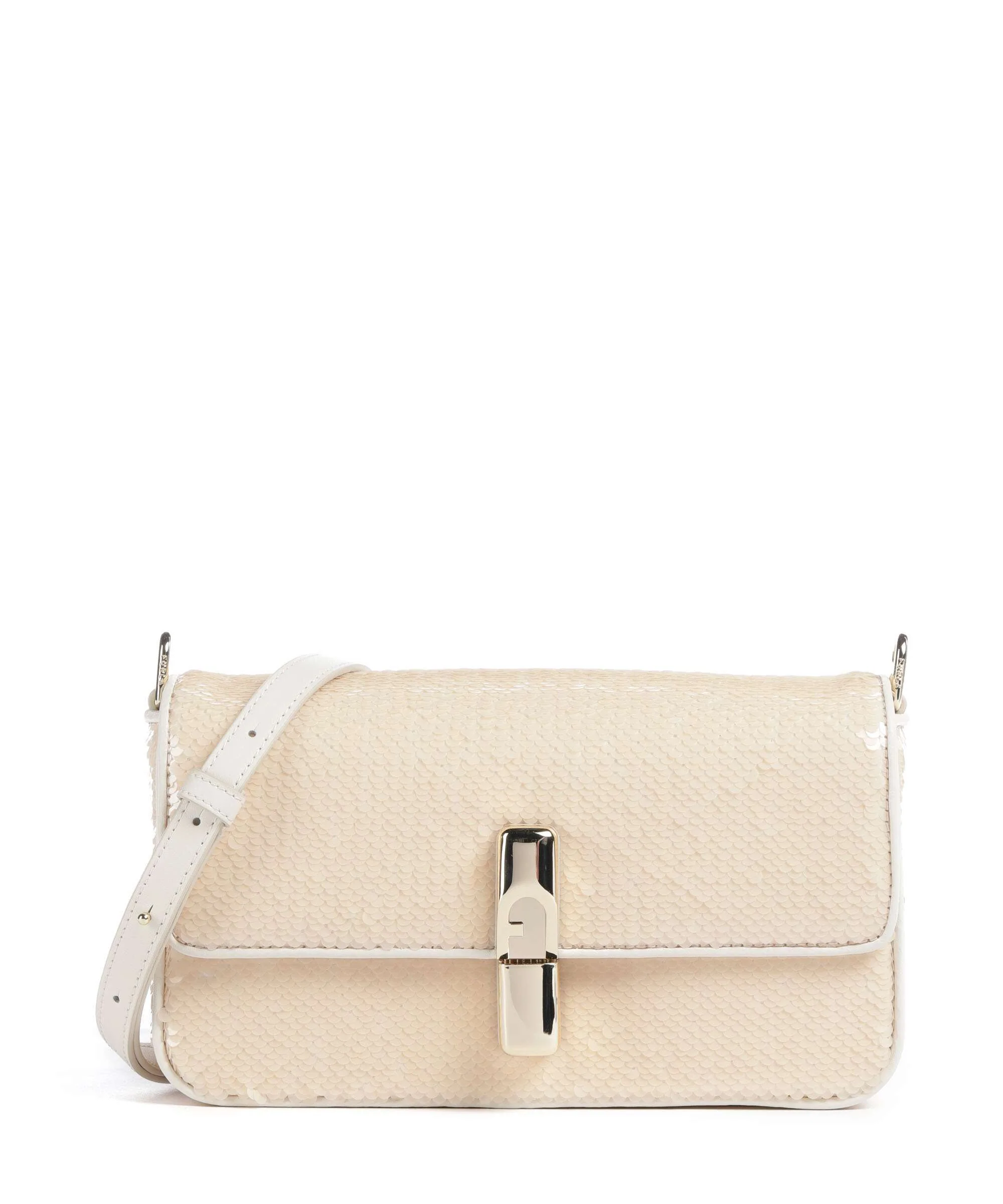 Furla Iride S Crossbody tas panna