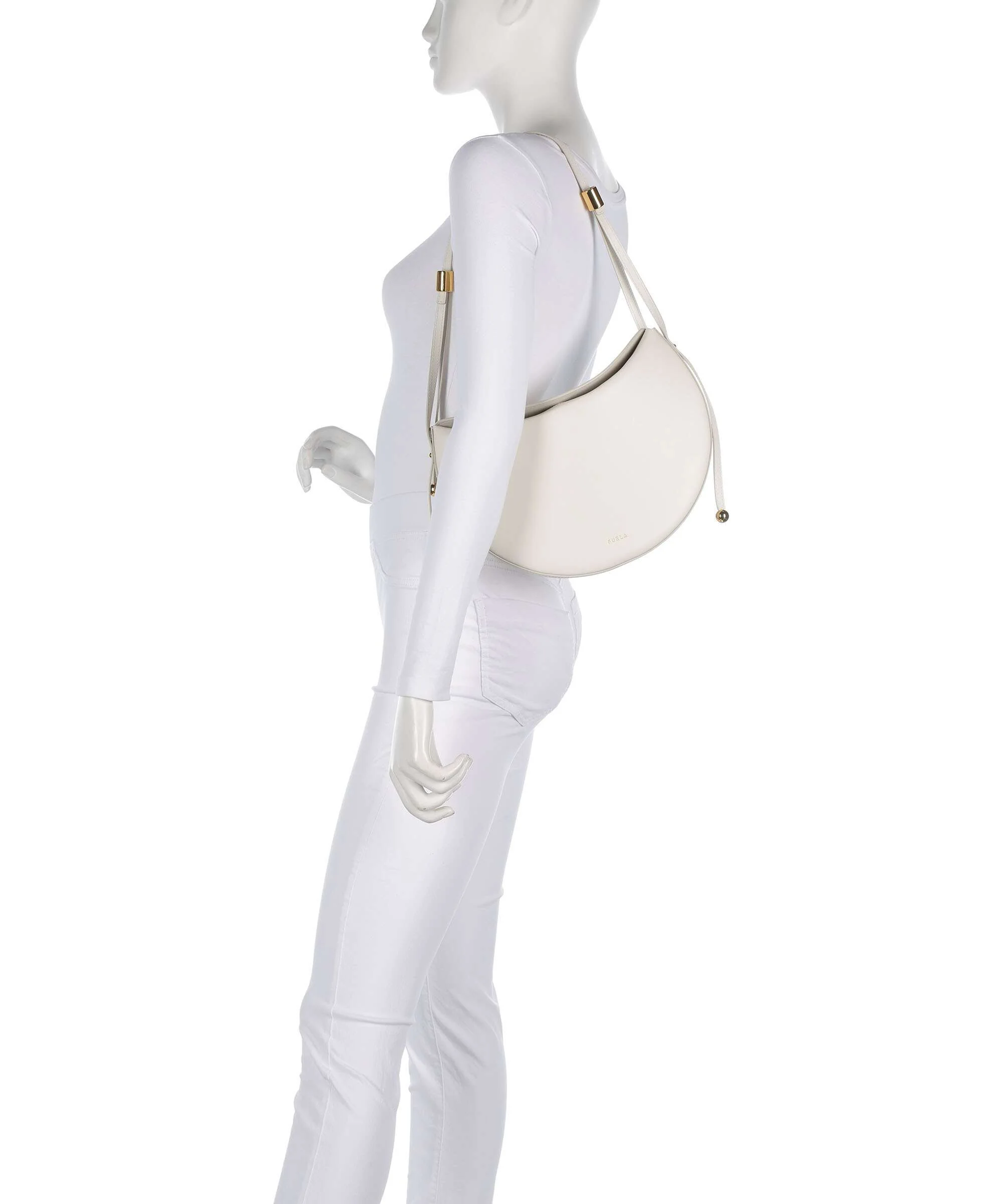 Furla Moonstone M Schoudertas panna - Image 3