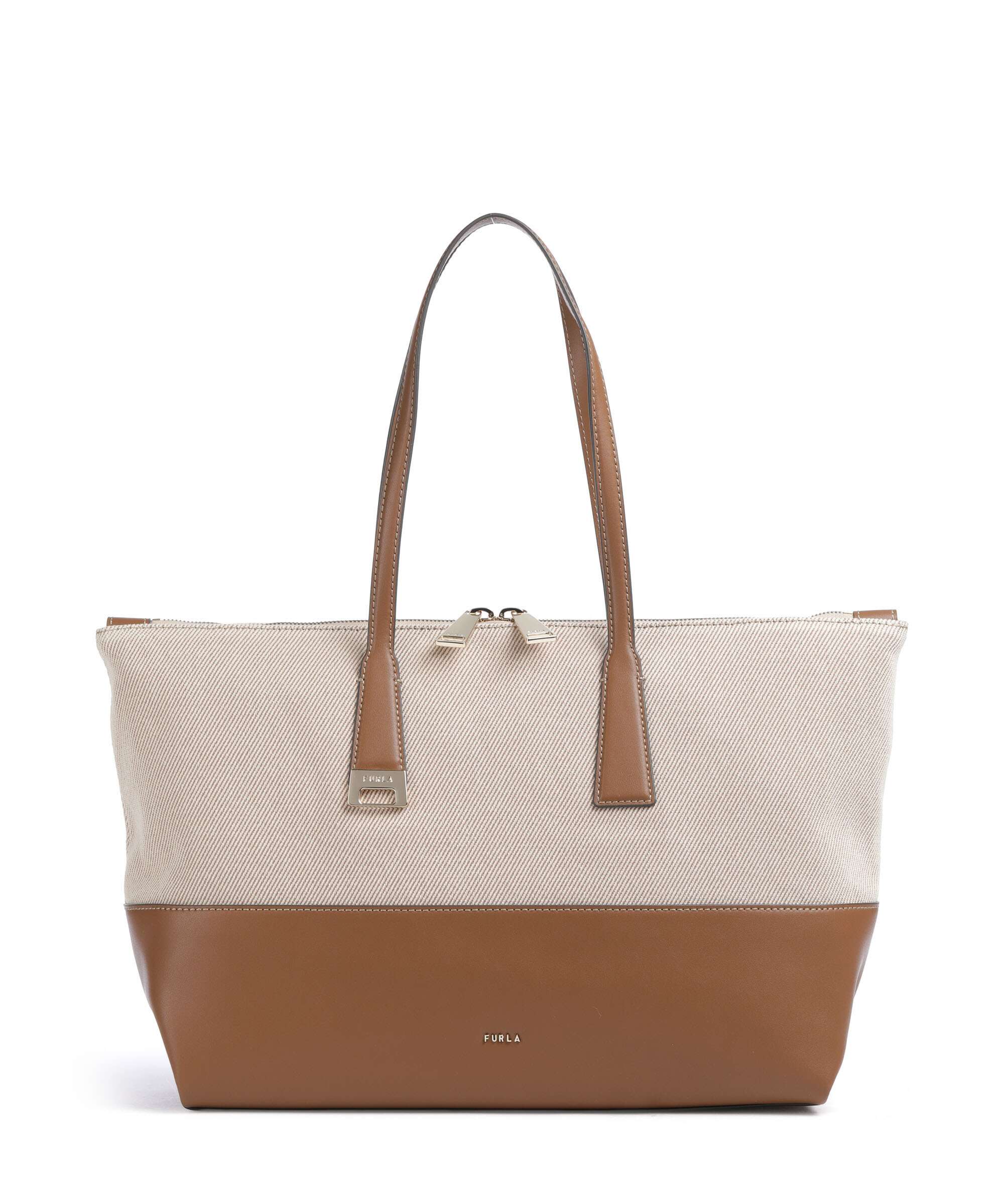 Furla Olivia L Boodschappentas toni cognac