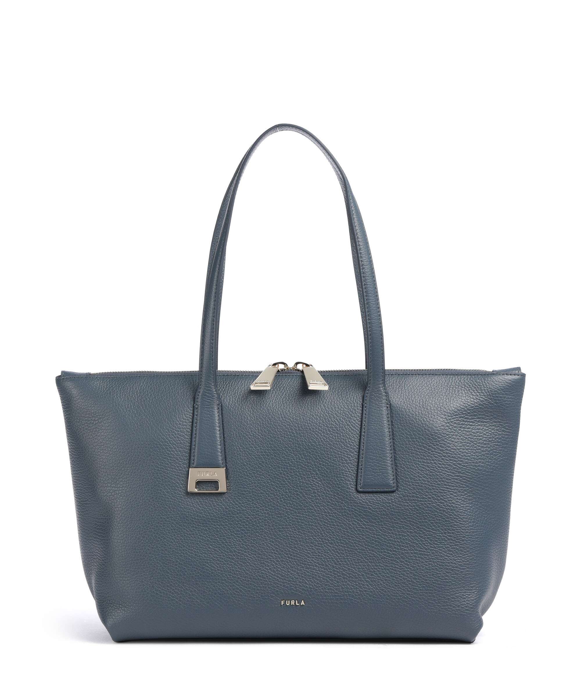 Furla Olivia M Boodschappentas grigio blu
