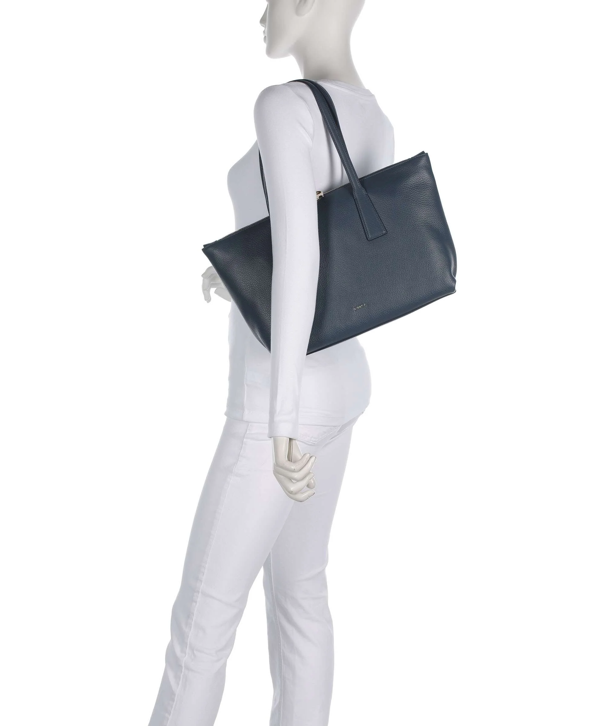 Furla Olivia M Boodschappentas grigio blu - Image 3