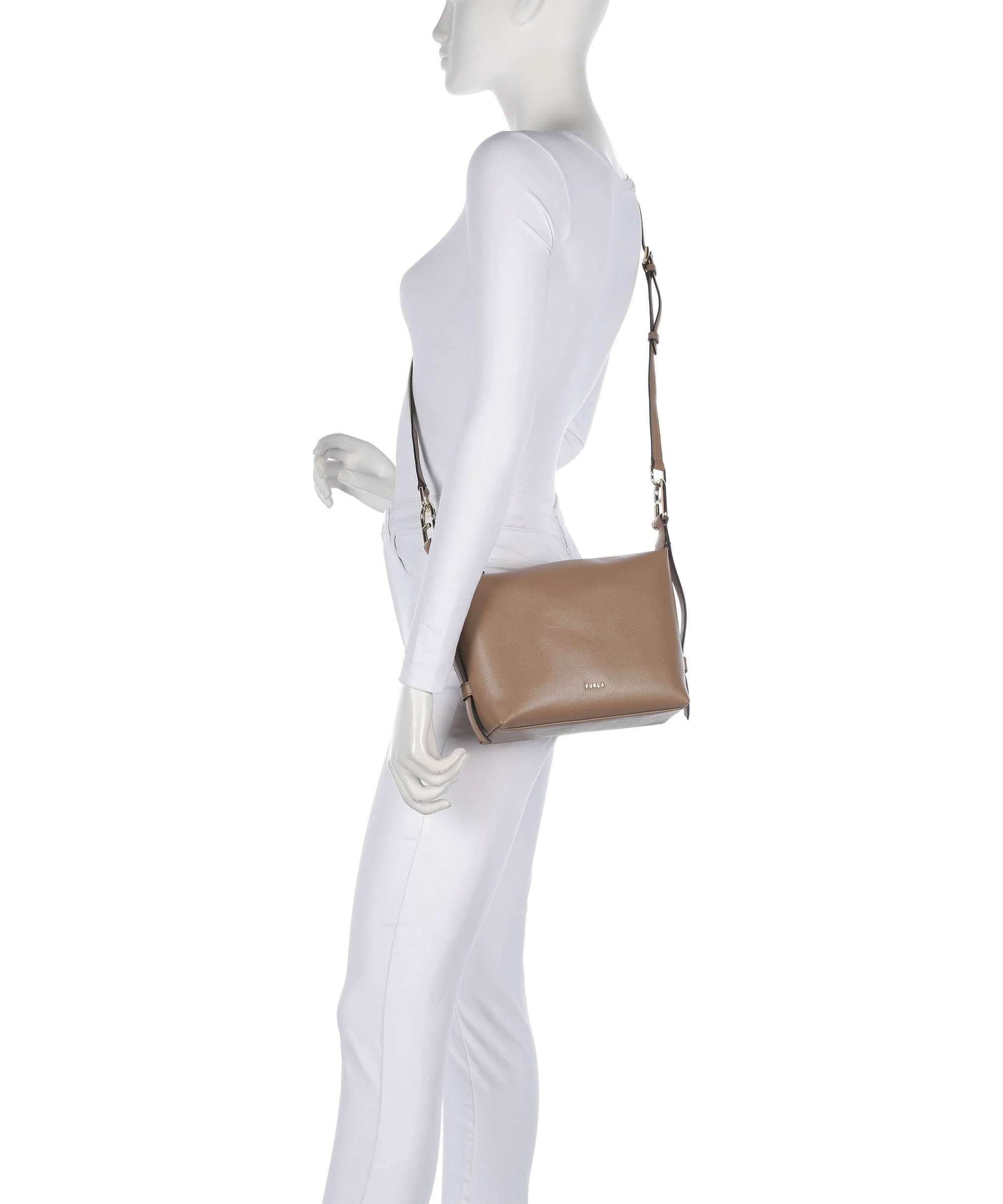 Furla Tonie Mini Schoudertas toffee - Image 4