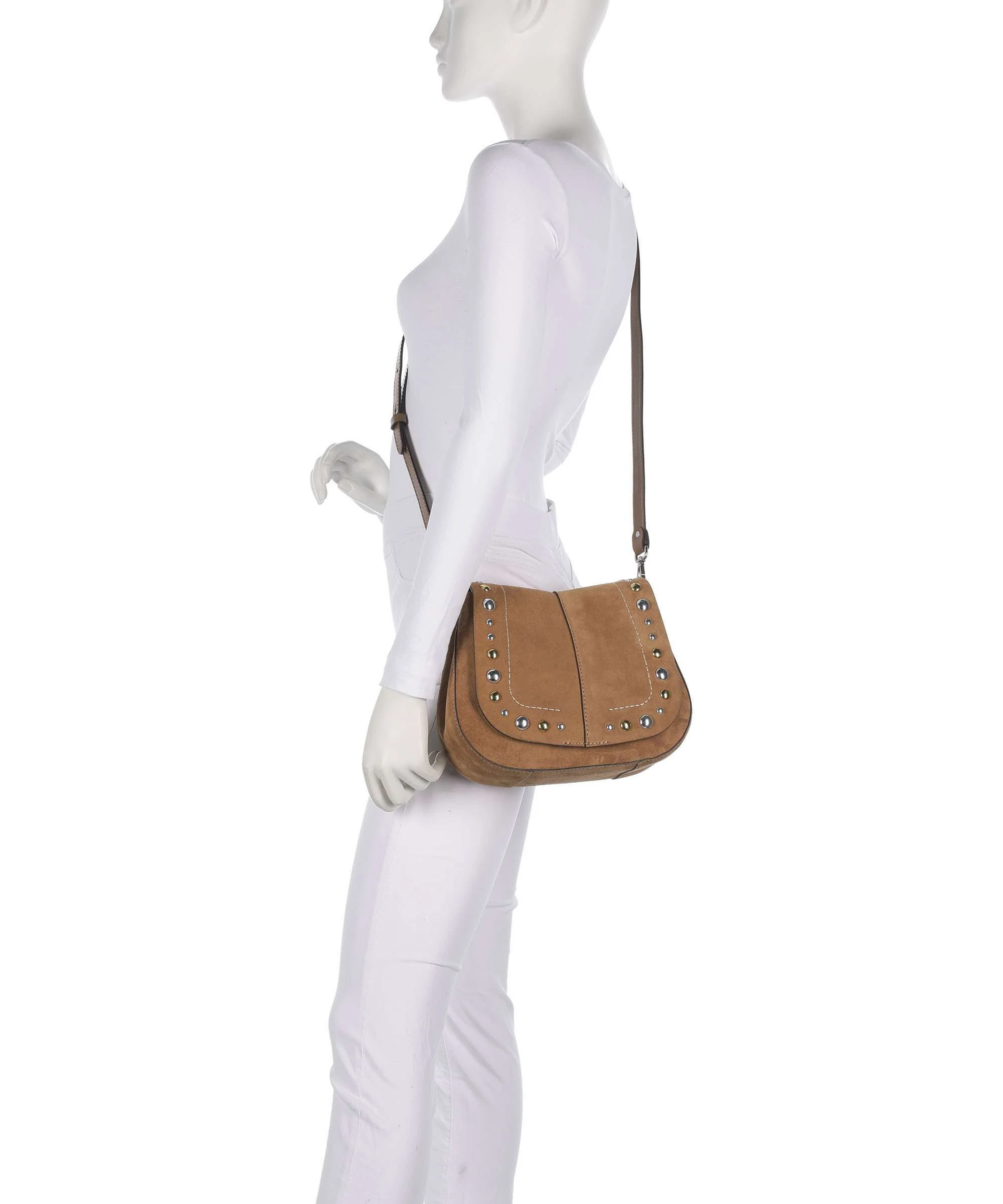 Gianni Chiarini Helena Round Schoudertas caramel - Image 4