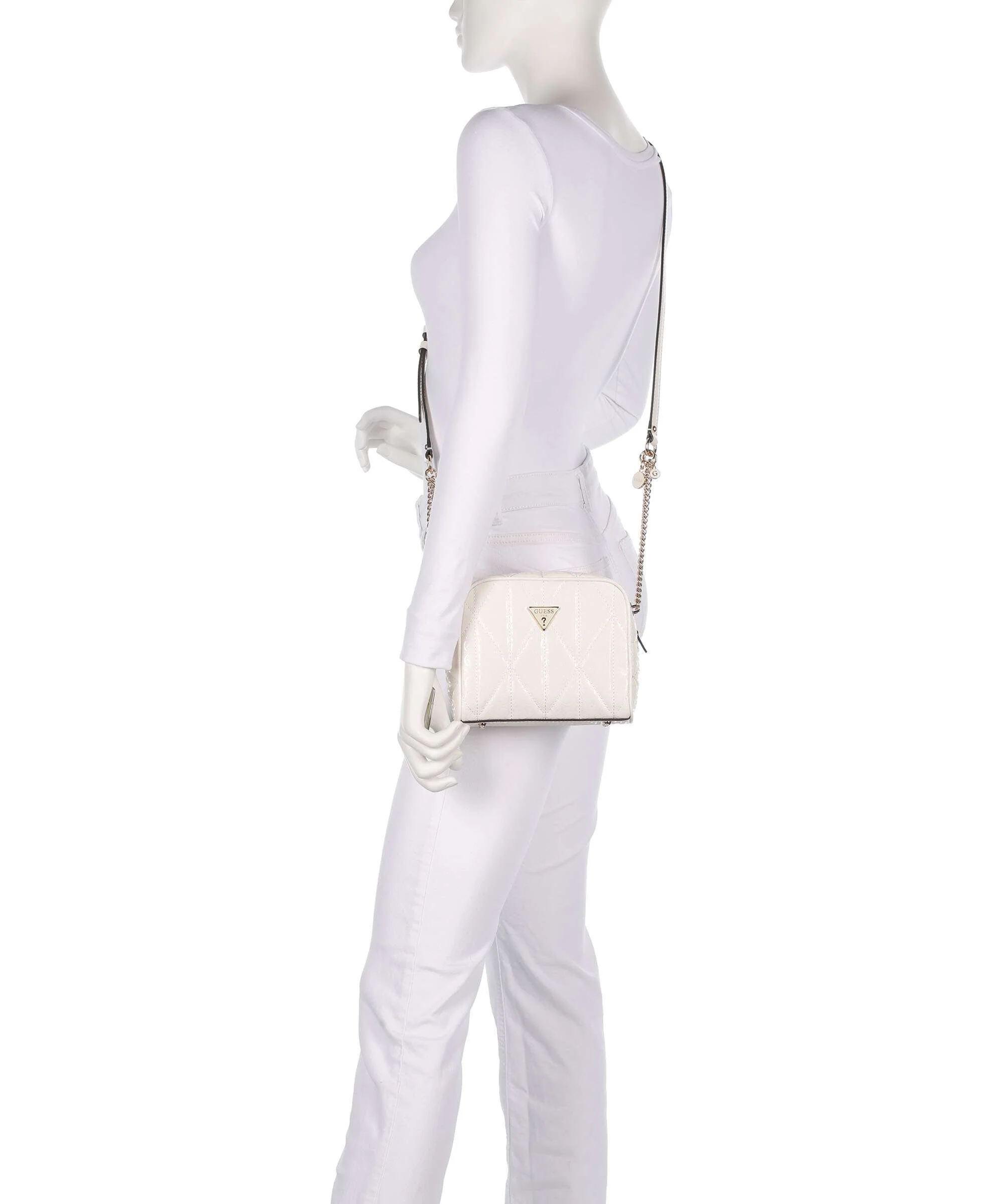 Guess Aldina G-Shine Crossbody tas offwhite - Image 3