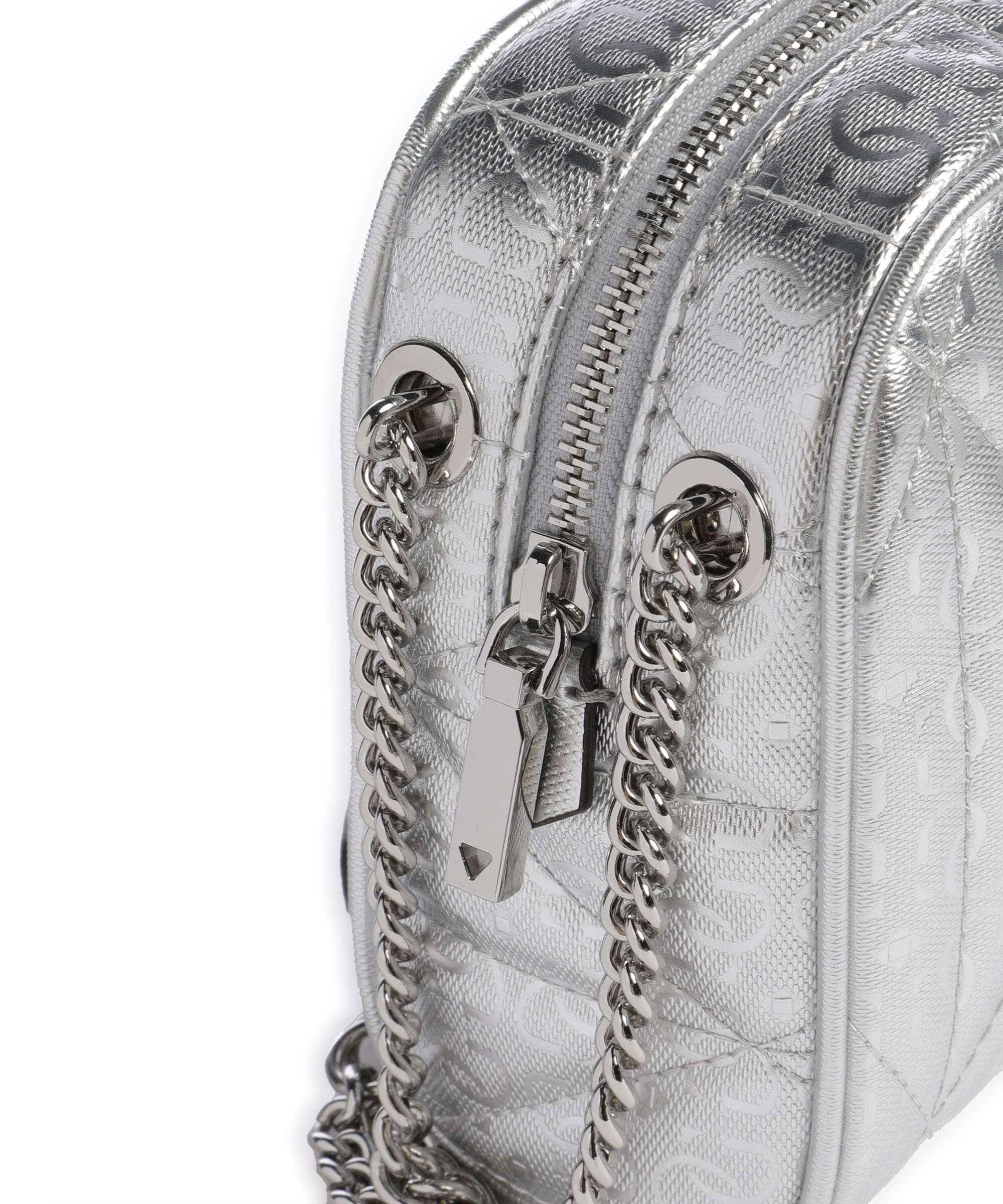 Guess Aldina G-Shine Crossbody tas silver - Image 4