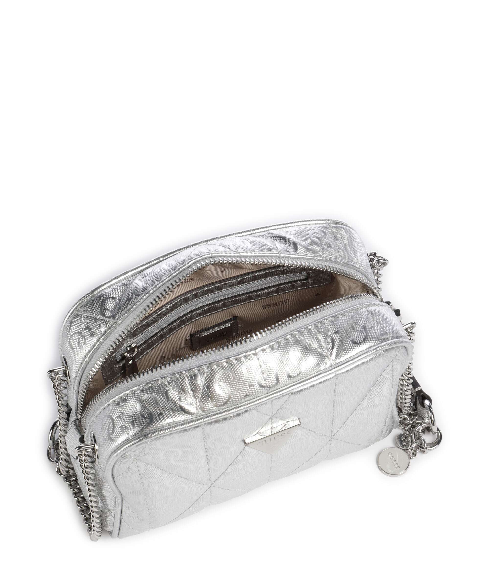 Guess Aldina G-Shine Crossbody tas silver - Image 6