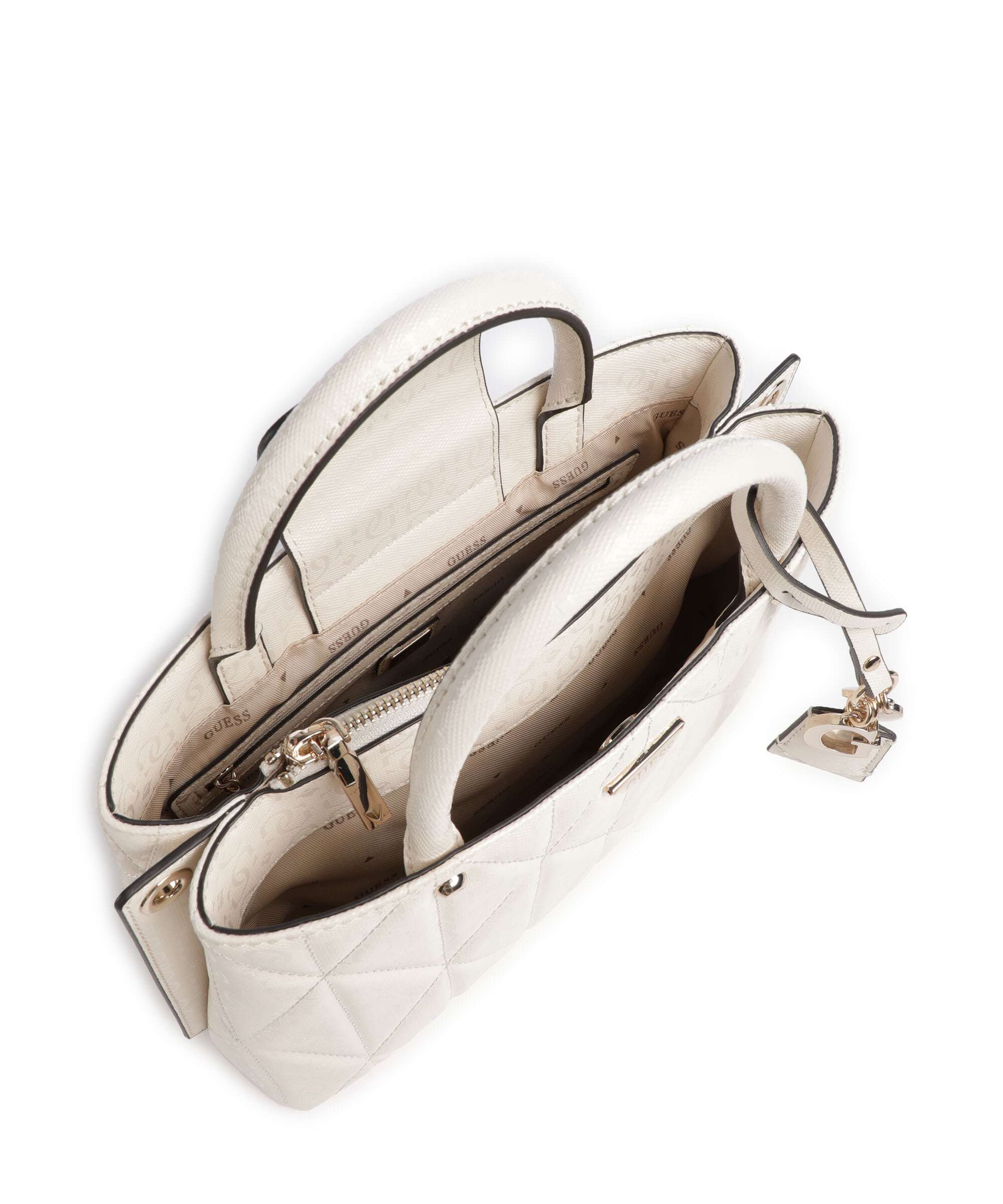 Guess Aldina G-Shine Handtas offwhite - Image 6