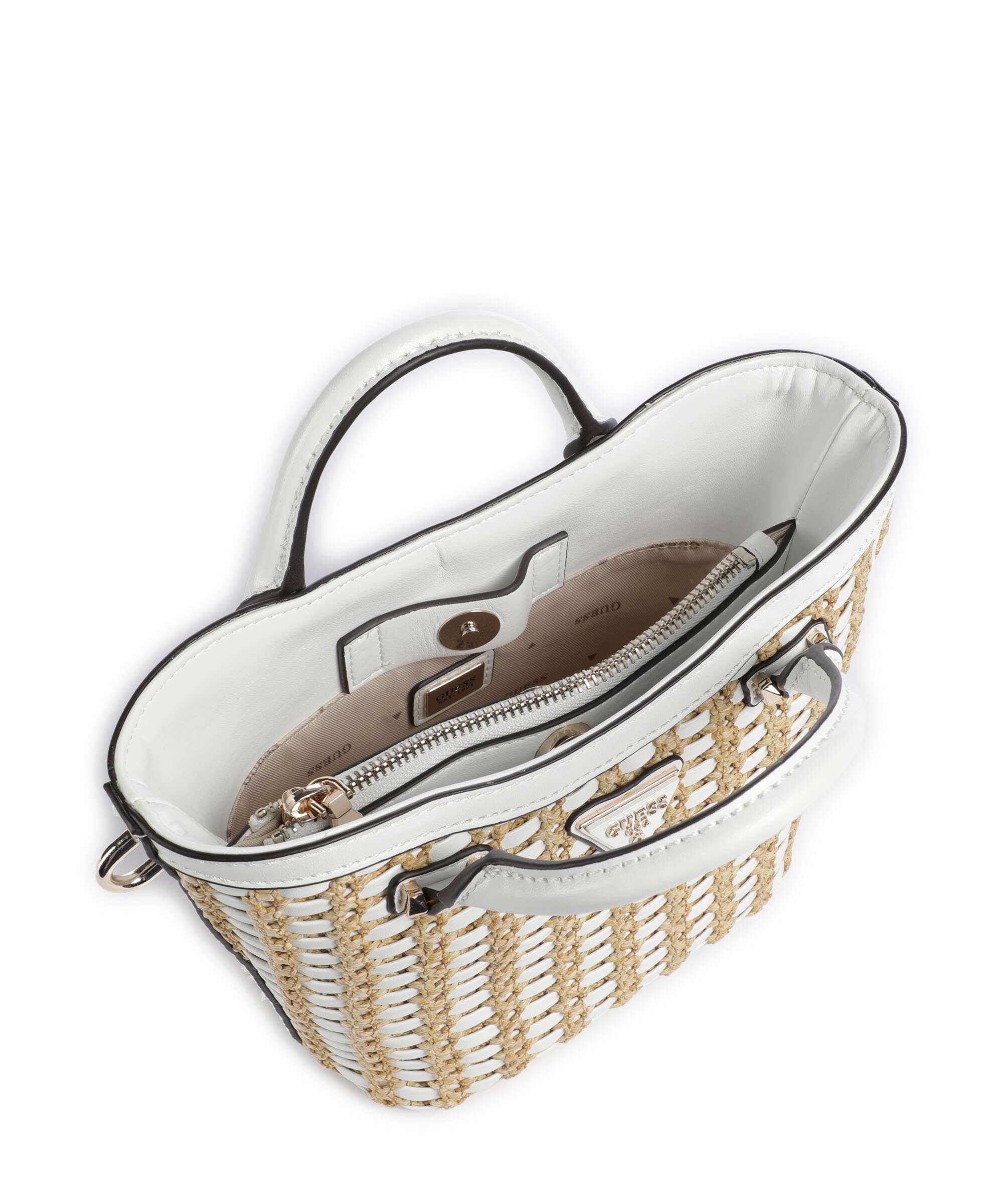 Guess Atalia Mini Crossbody tas natural/white - Image 6