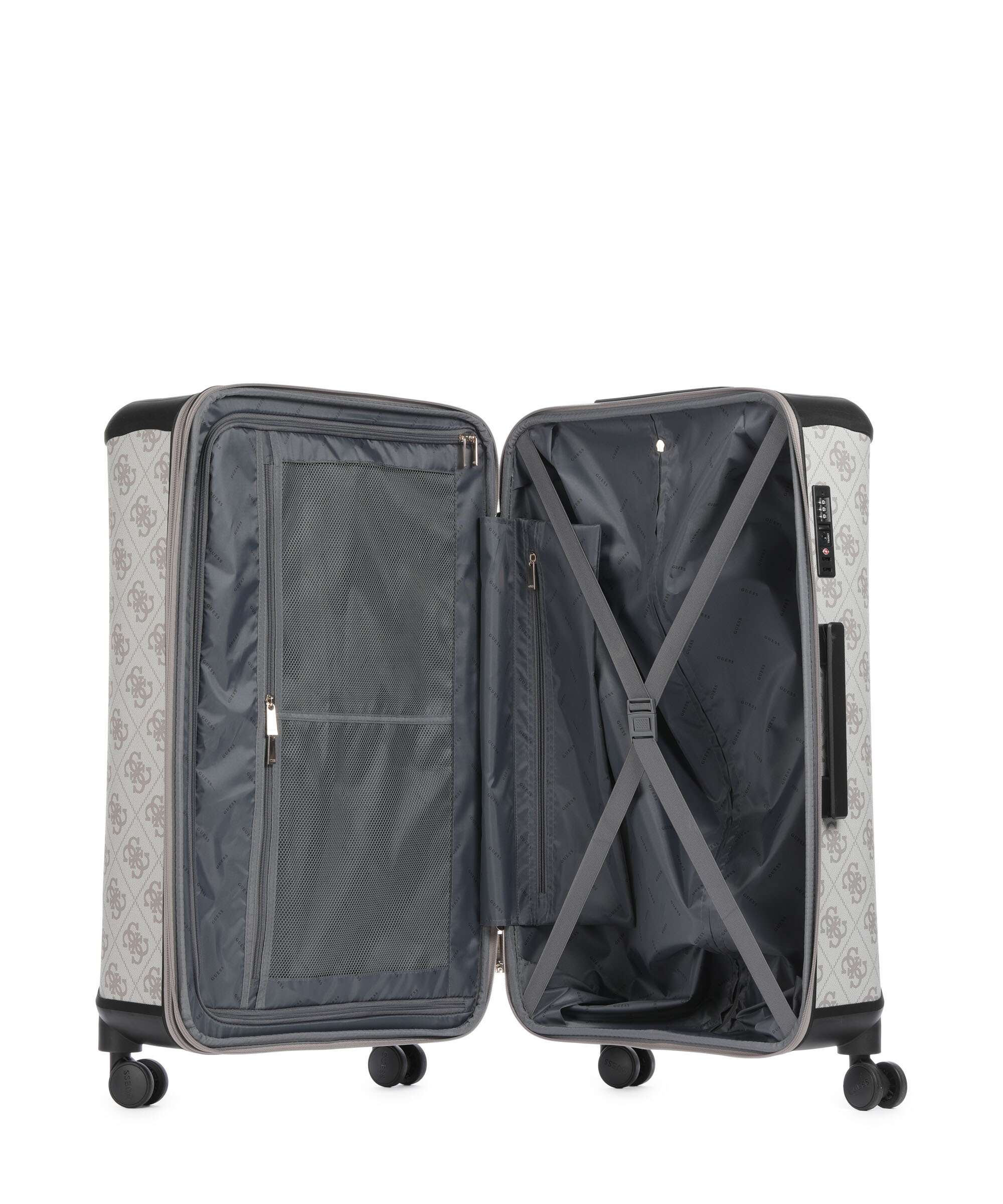 Guess Berta 4G Logo Trolley (4 wielen) dark taupe logo - Image 6
