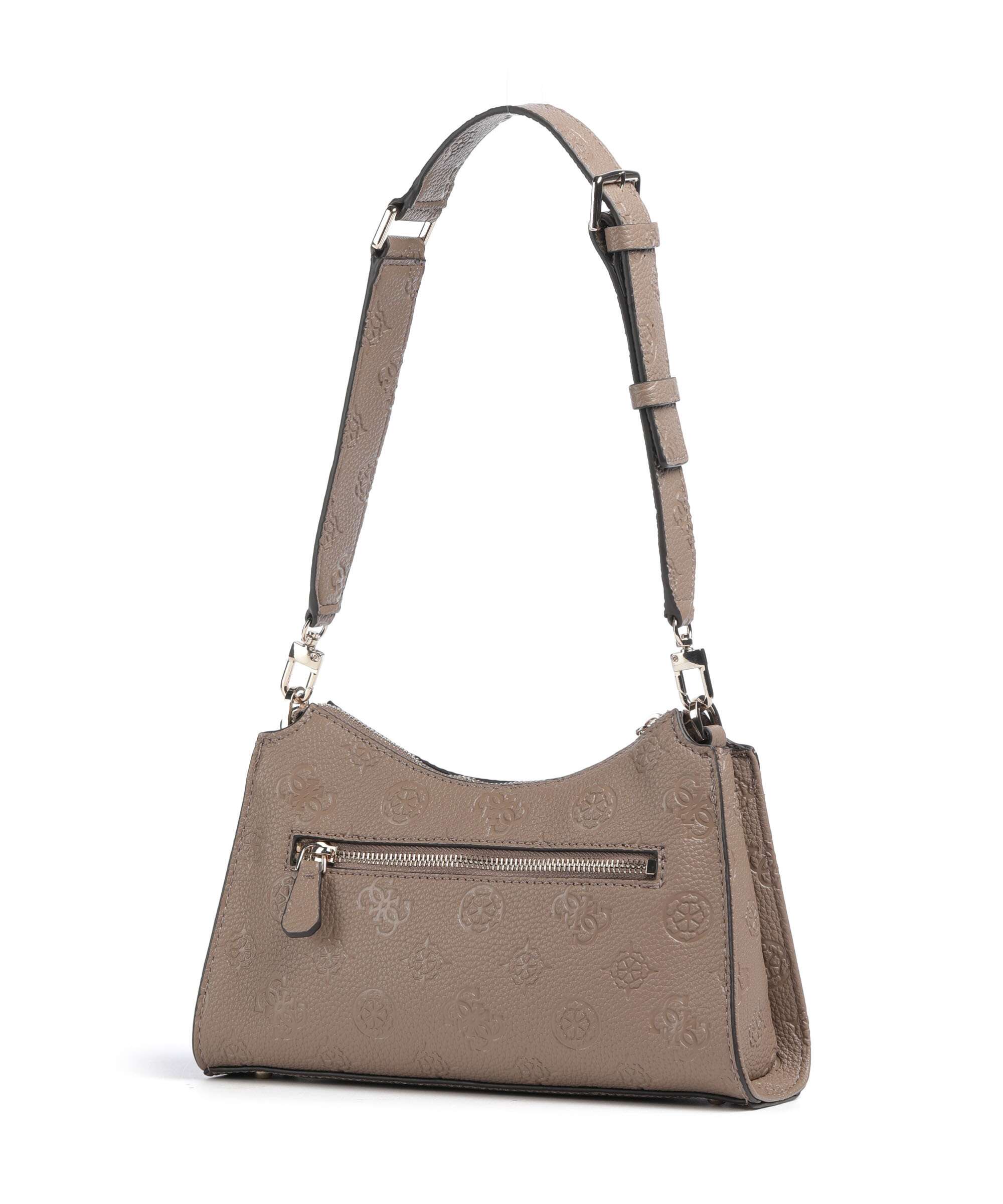 Guess Cresidia Schoudertas dark taupe logo - Image 2