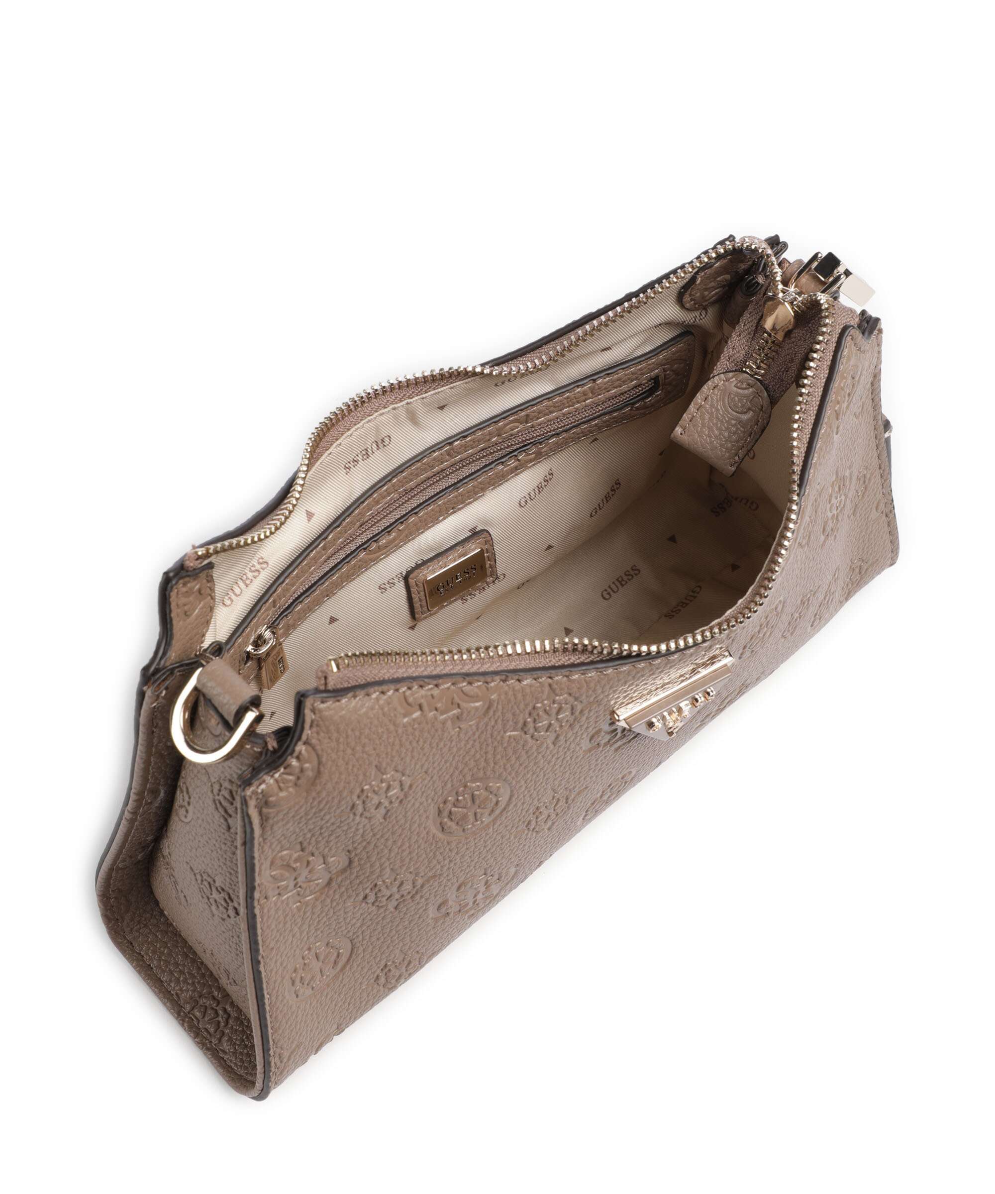 Guess Cresidia Schoudertas dark taupe logo - Image 6